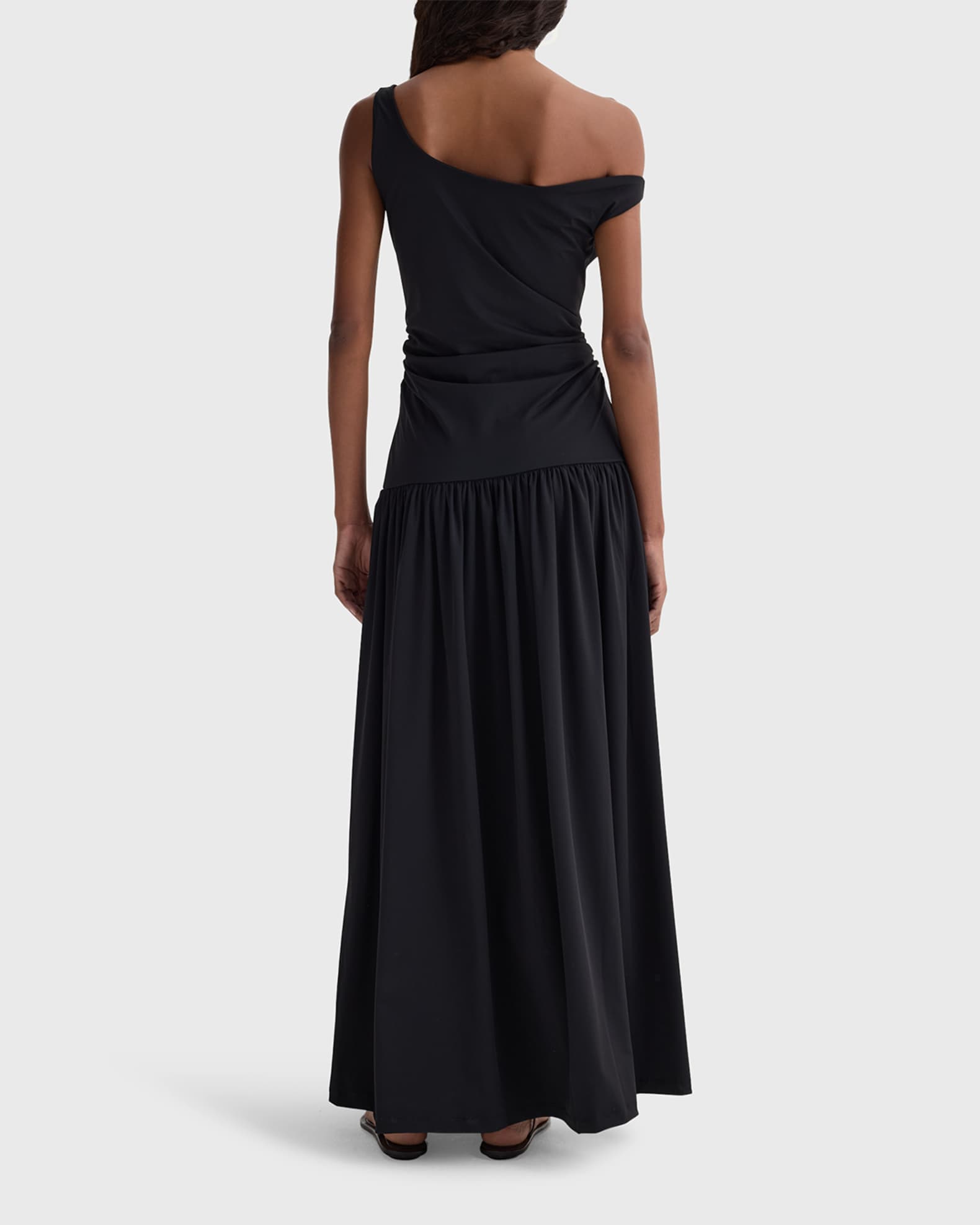 Off-Shoulder Drop-Waist Maxi Dress