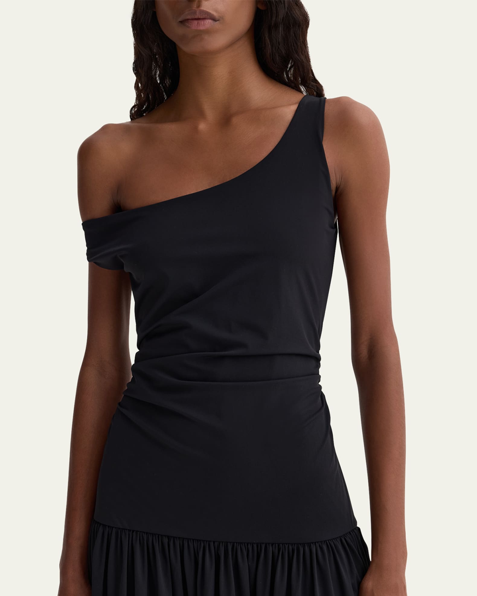 Off-Shoulder Drop-Waist Maxi Dress