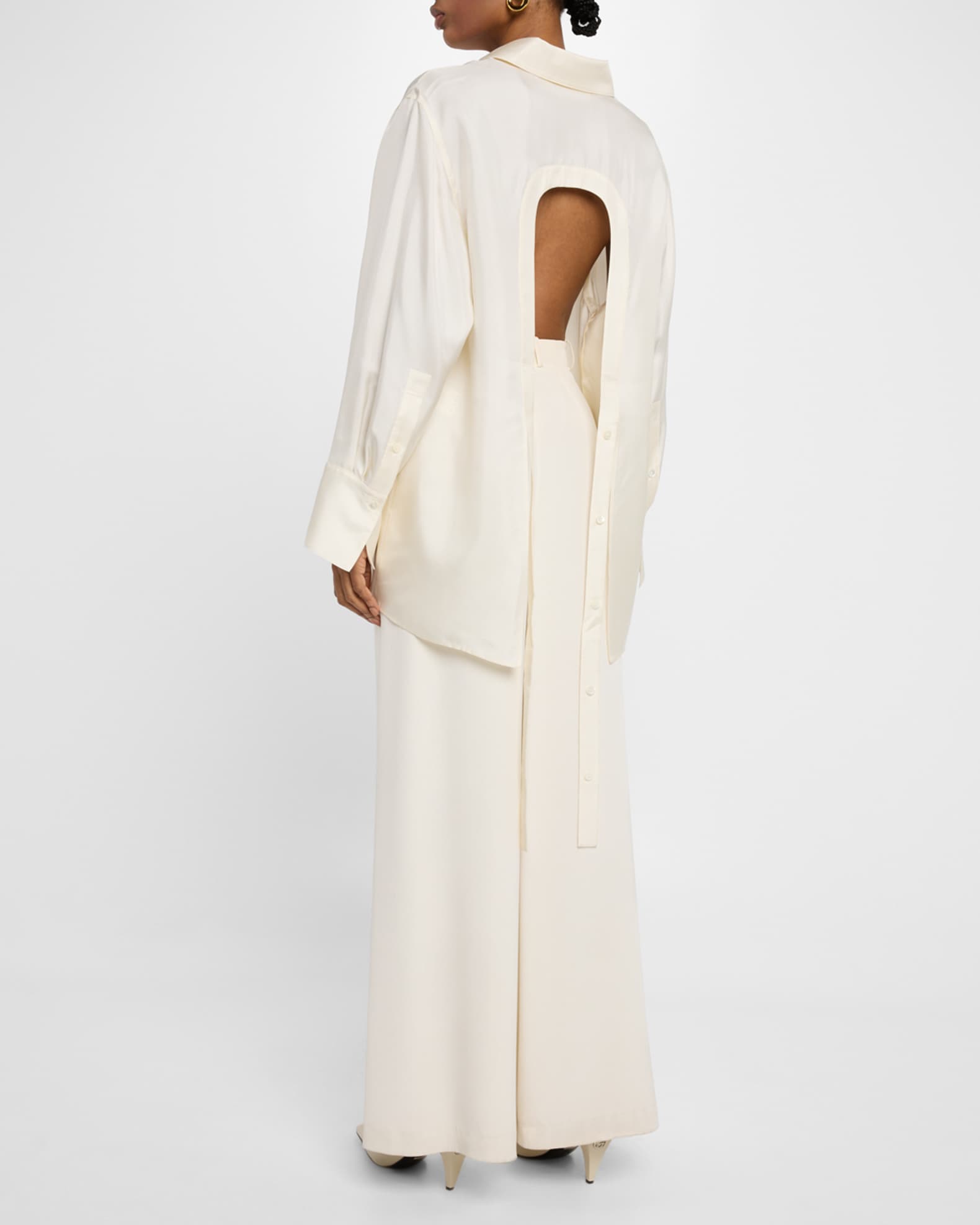 Tシャツ・カットソー ROHE FW25 DECONSTRUCTED SILK SHIRT (415 19 148 101 291) 415-19-148_101_040_2000x.jpg?v