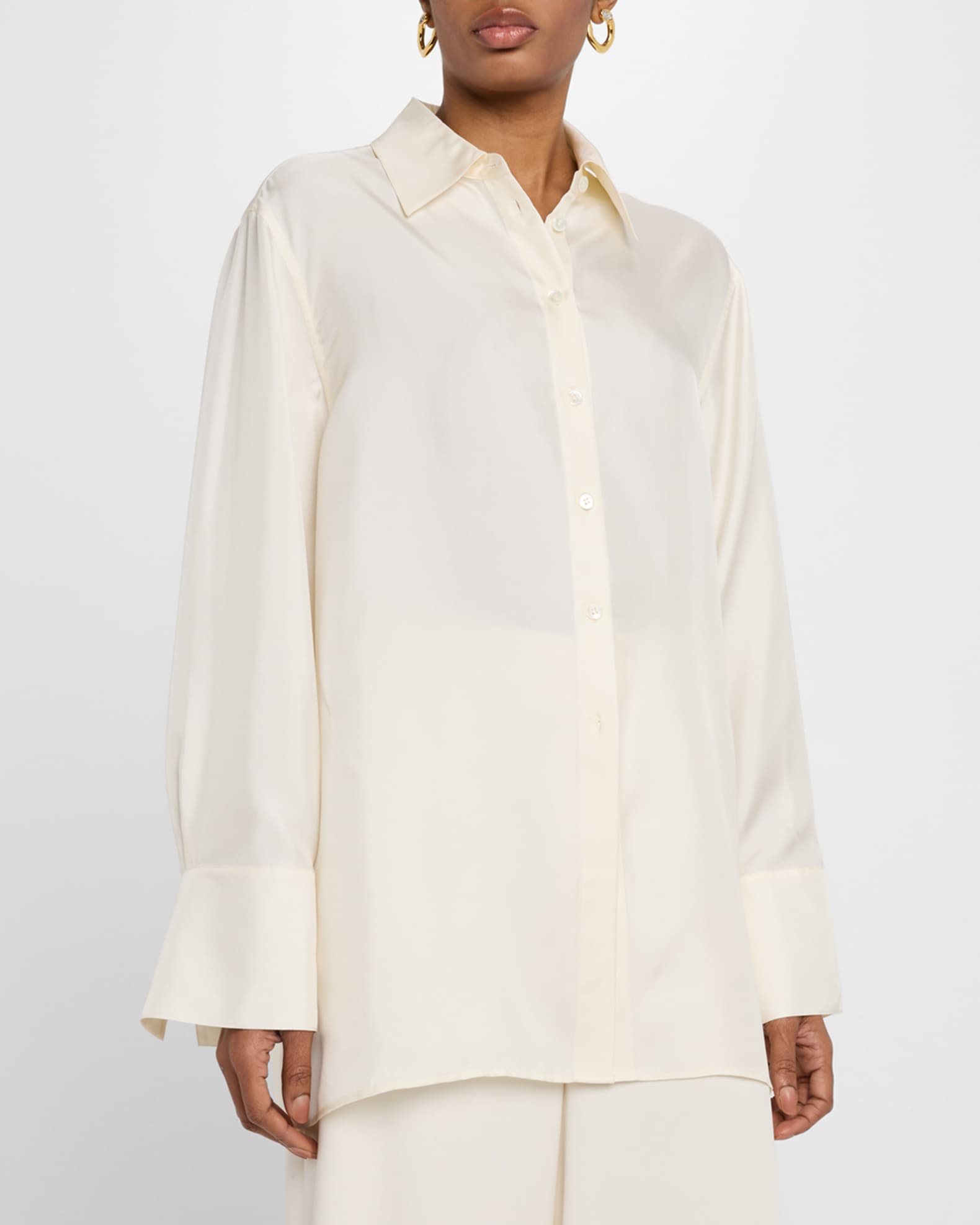 Tシャツ・カットソー ROHE FW25 DECONSTRUCTED SILK SHIRT (415 19 148 101 291) 415-19-148_101_049.jpg?v=