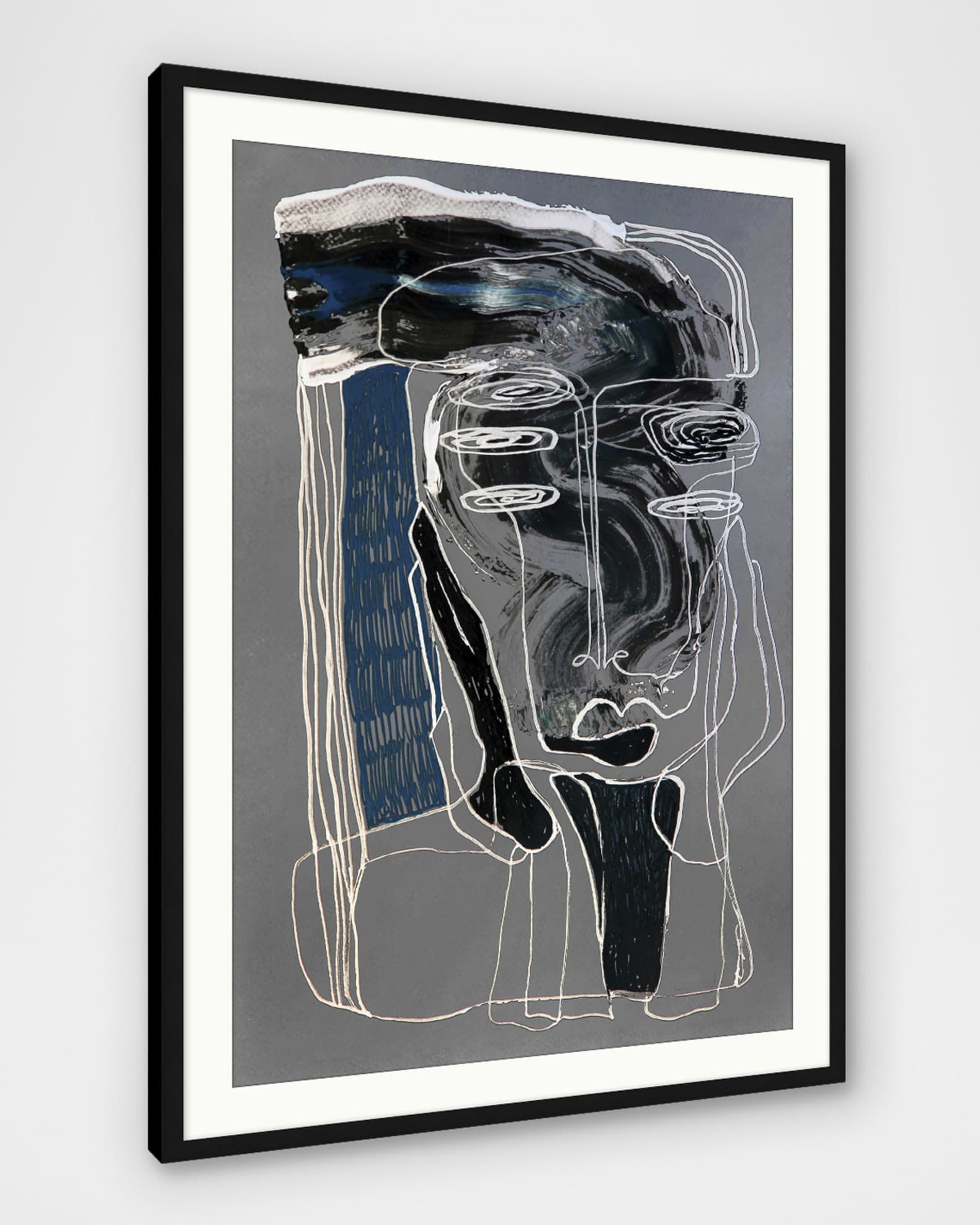 "Long and Lined 2" Framed Giclee 1