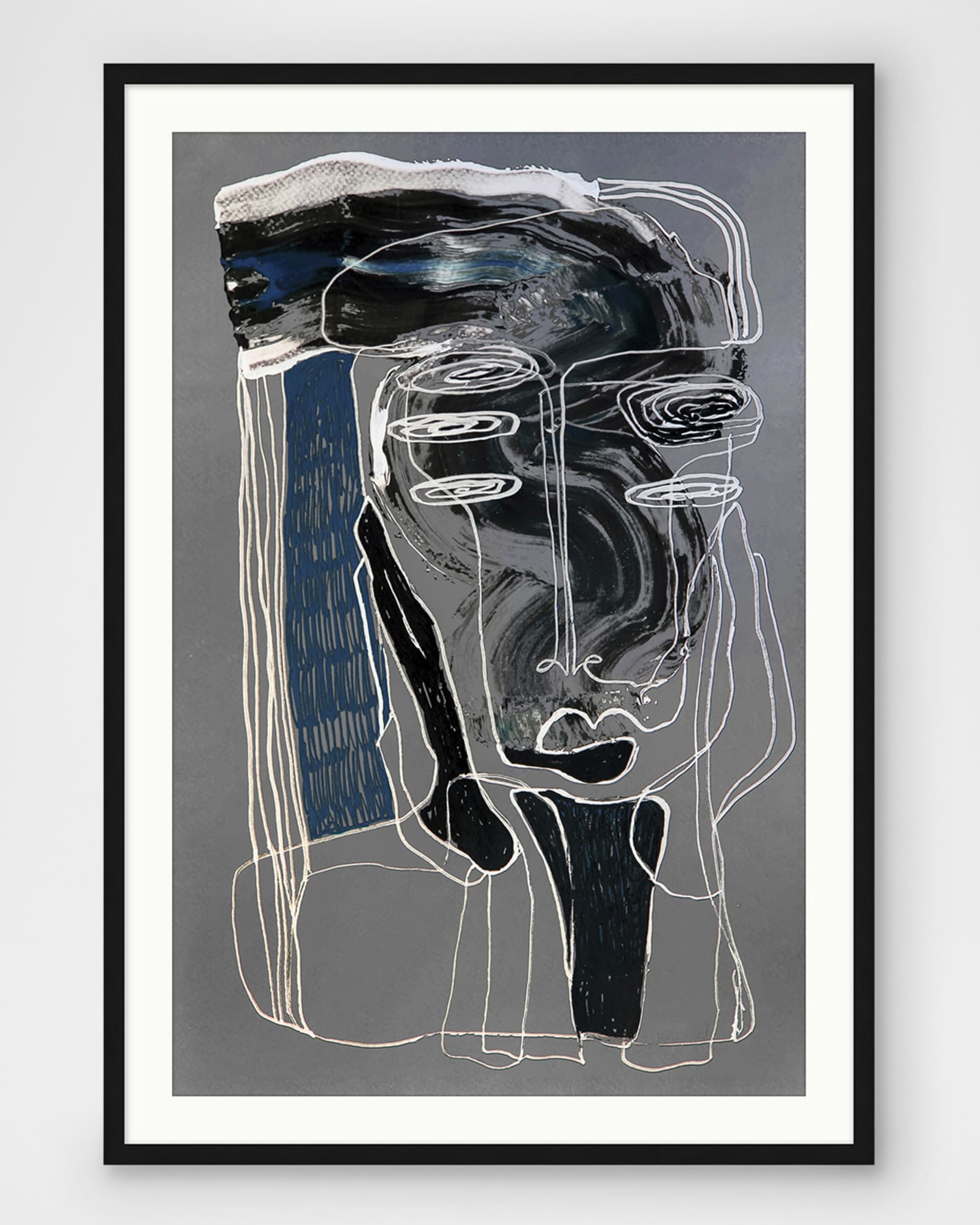 "Long and Lined 2" Framed Giclee 0