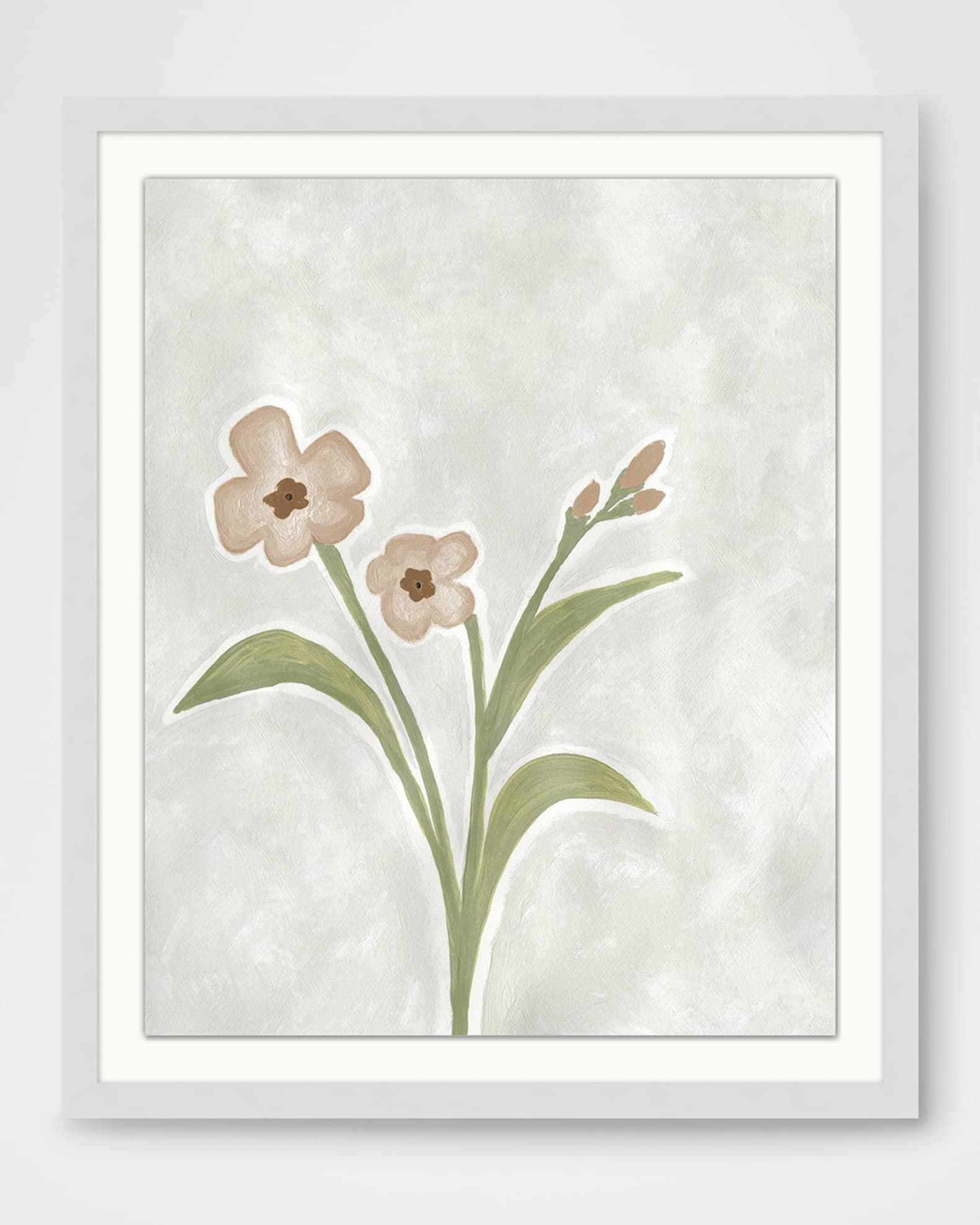 "Blushing Floral 4" Framed Giclee 0