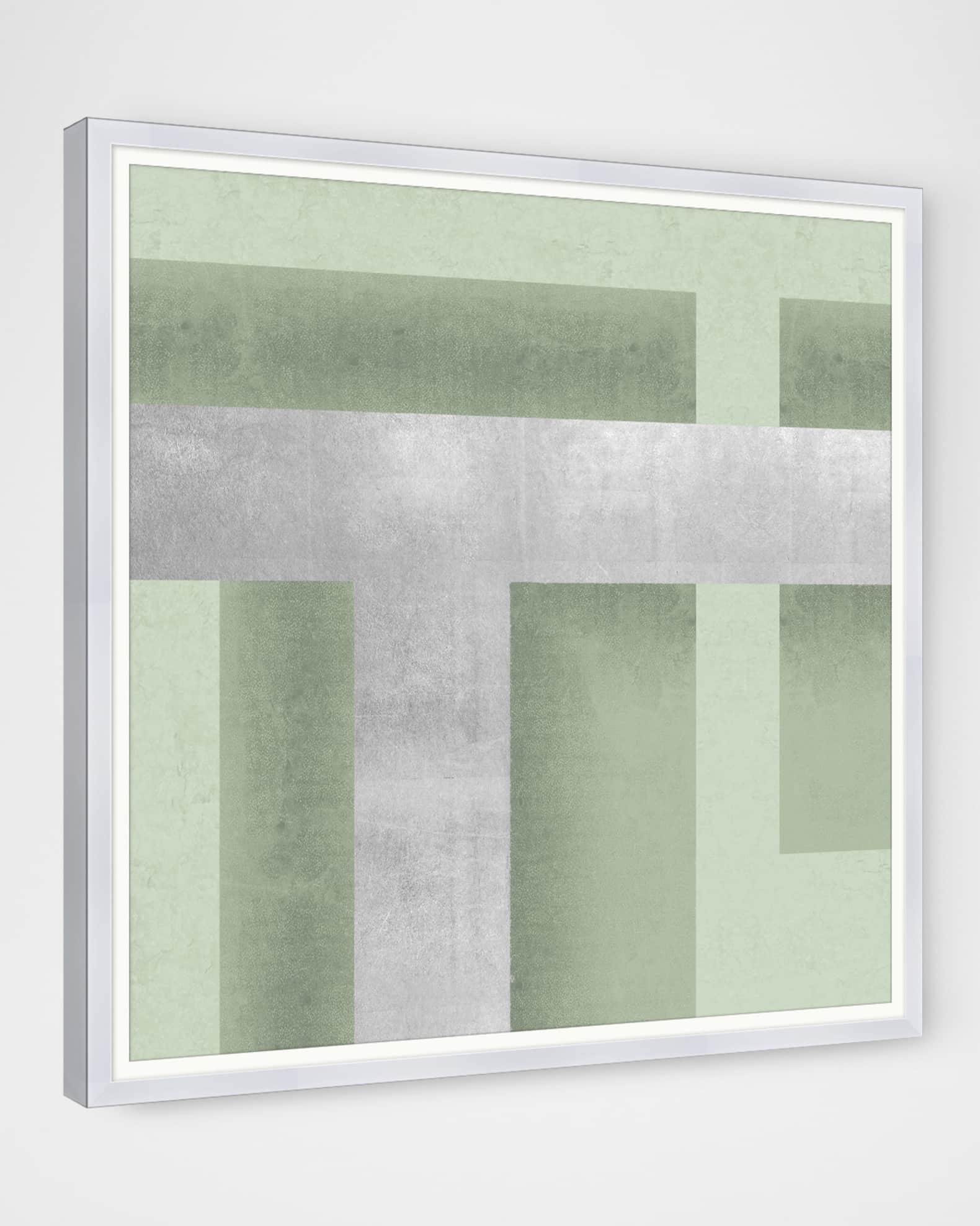 "Silver Maze 2" Framed Giclee 1