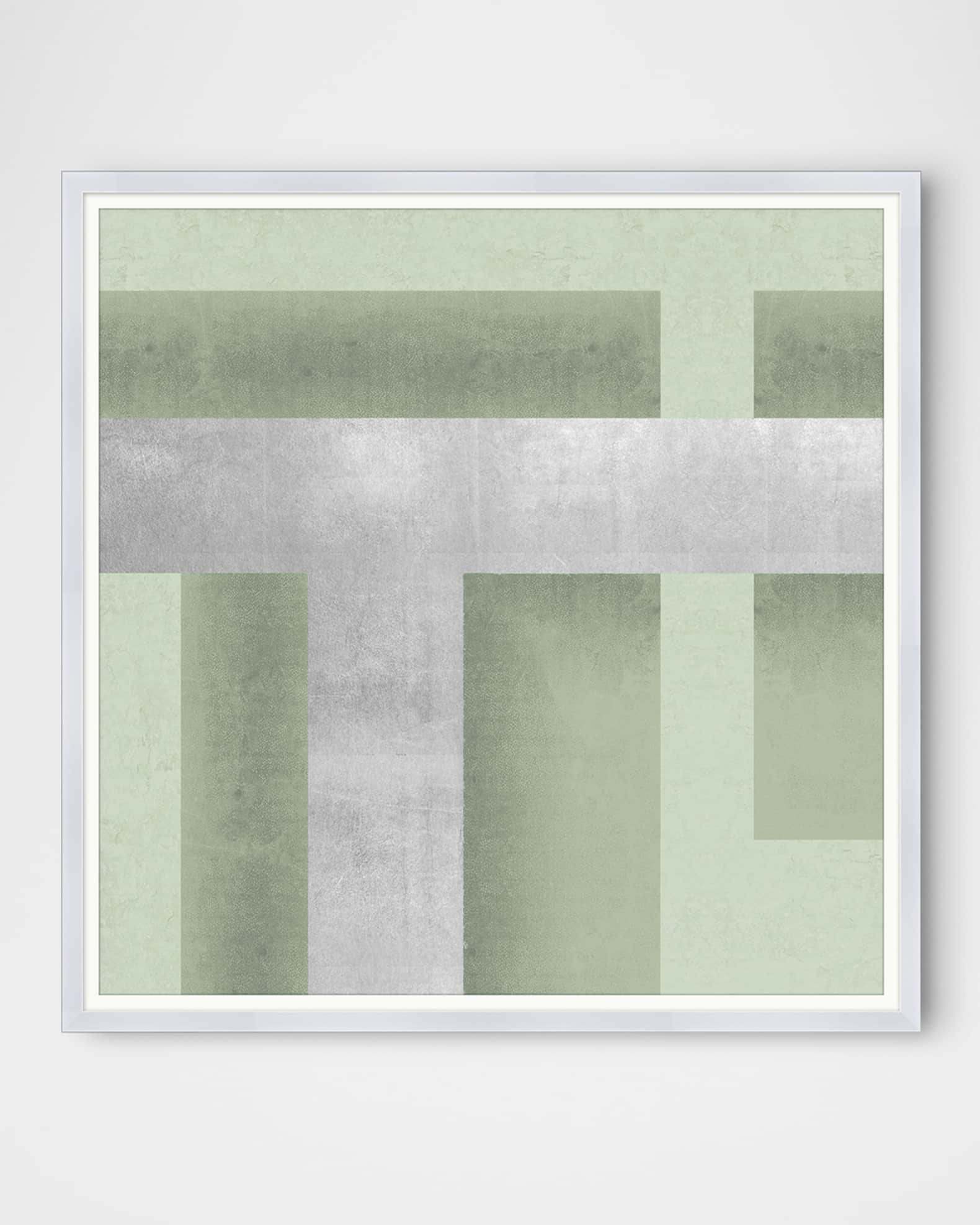 "Silver Maze 2" Framed Giclee 0