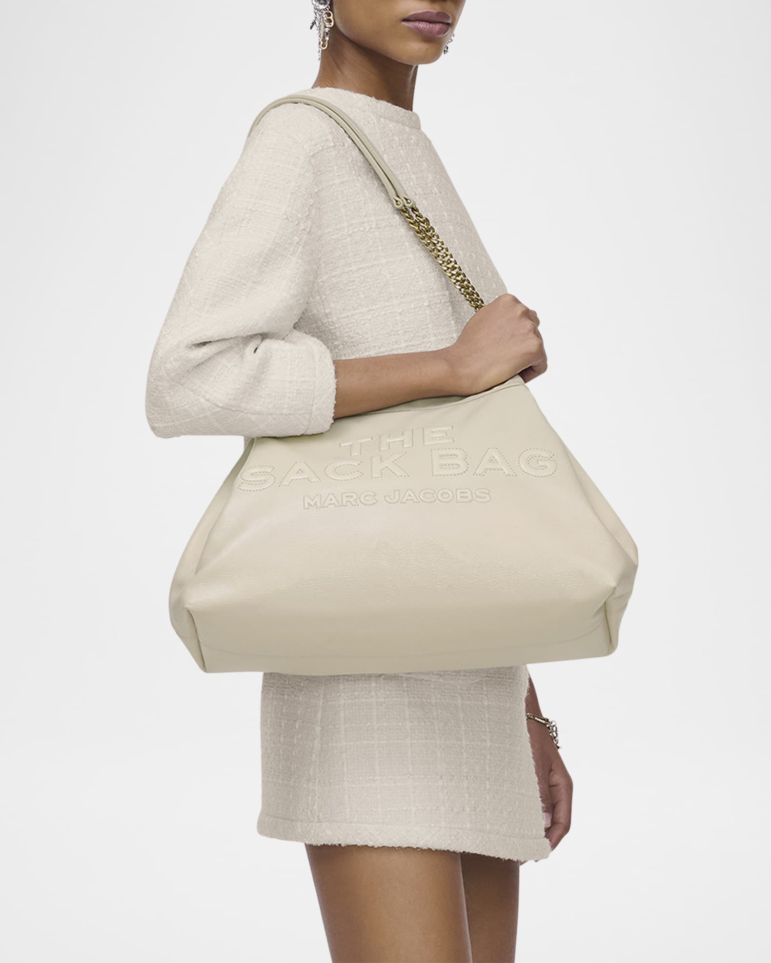 Marc Jacobs The Large Chain Sack Shoulder Bag | Neiman Marcus