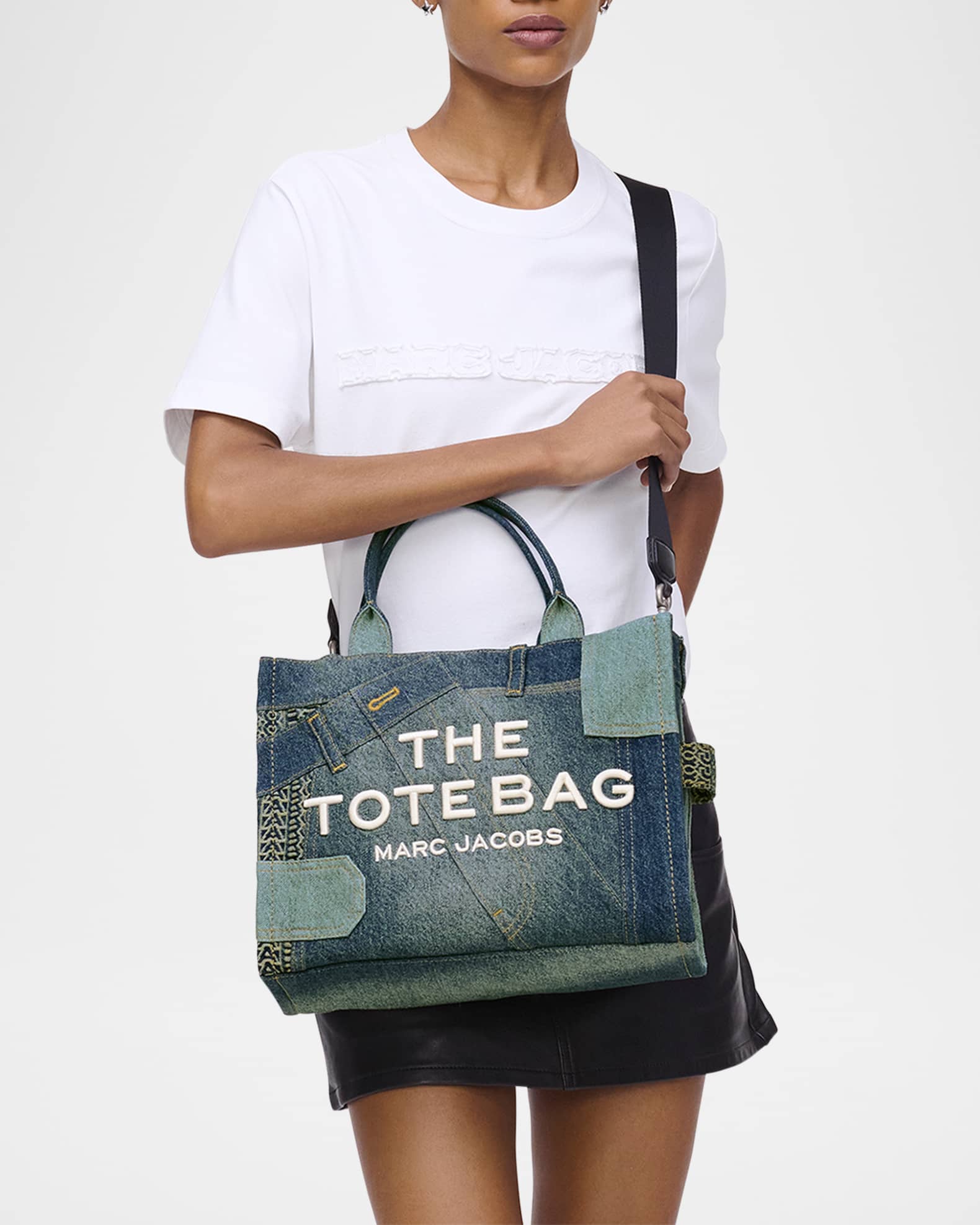 The Medium Patchwork Denim Tote Bag 1