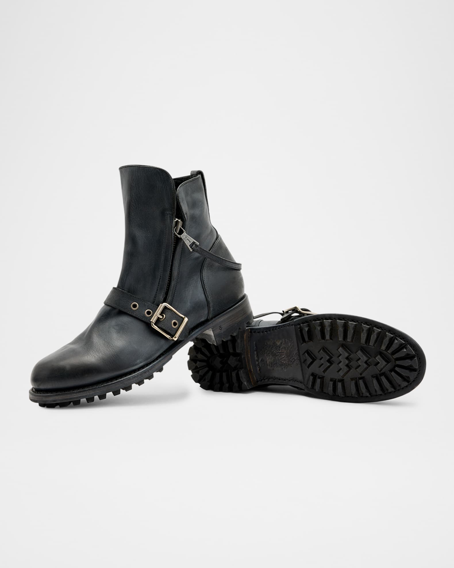 Shearling biker boots best sale