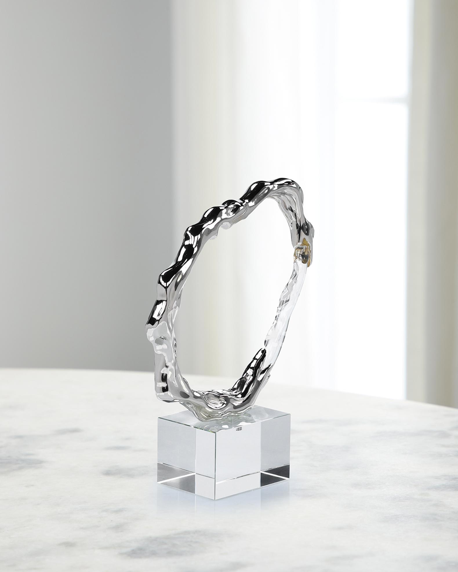 John-Richard Collection Metallic Ice Sculpture, Small | Neiman Marcus
