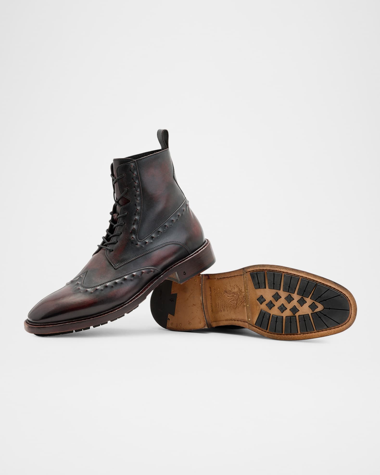 Men s Fleetwood Ghost Stud Leather Boots