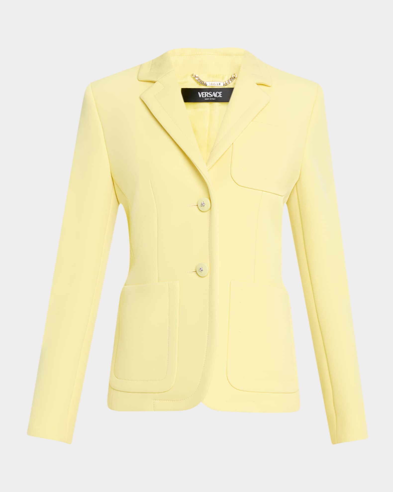 Grain De Poudre Scuba Single-Breasted Jacket 0