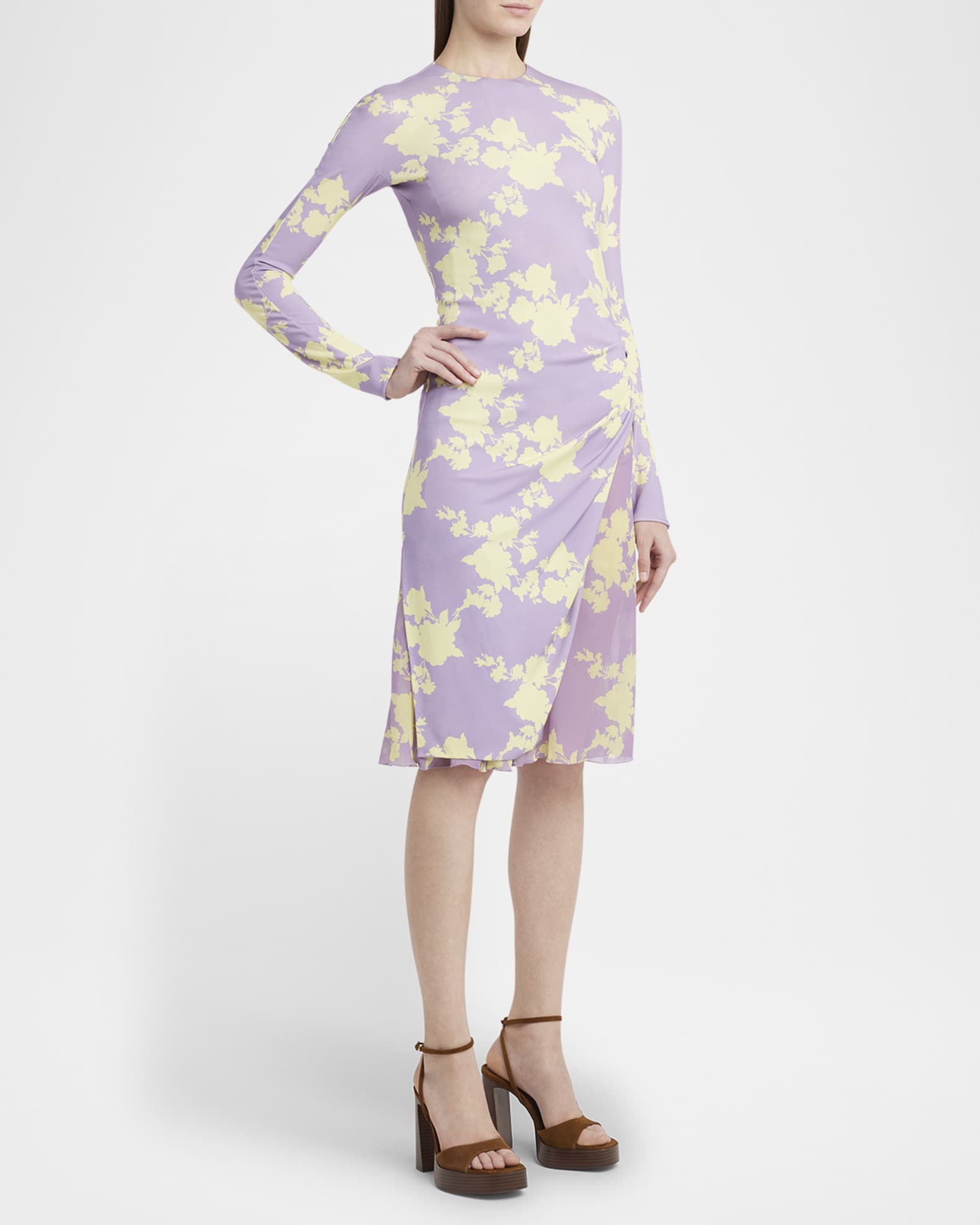 Wild Roses Crepe Jersey Dress 1