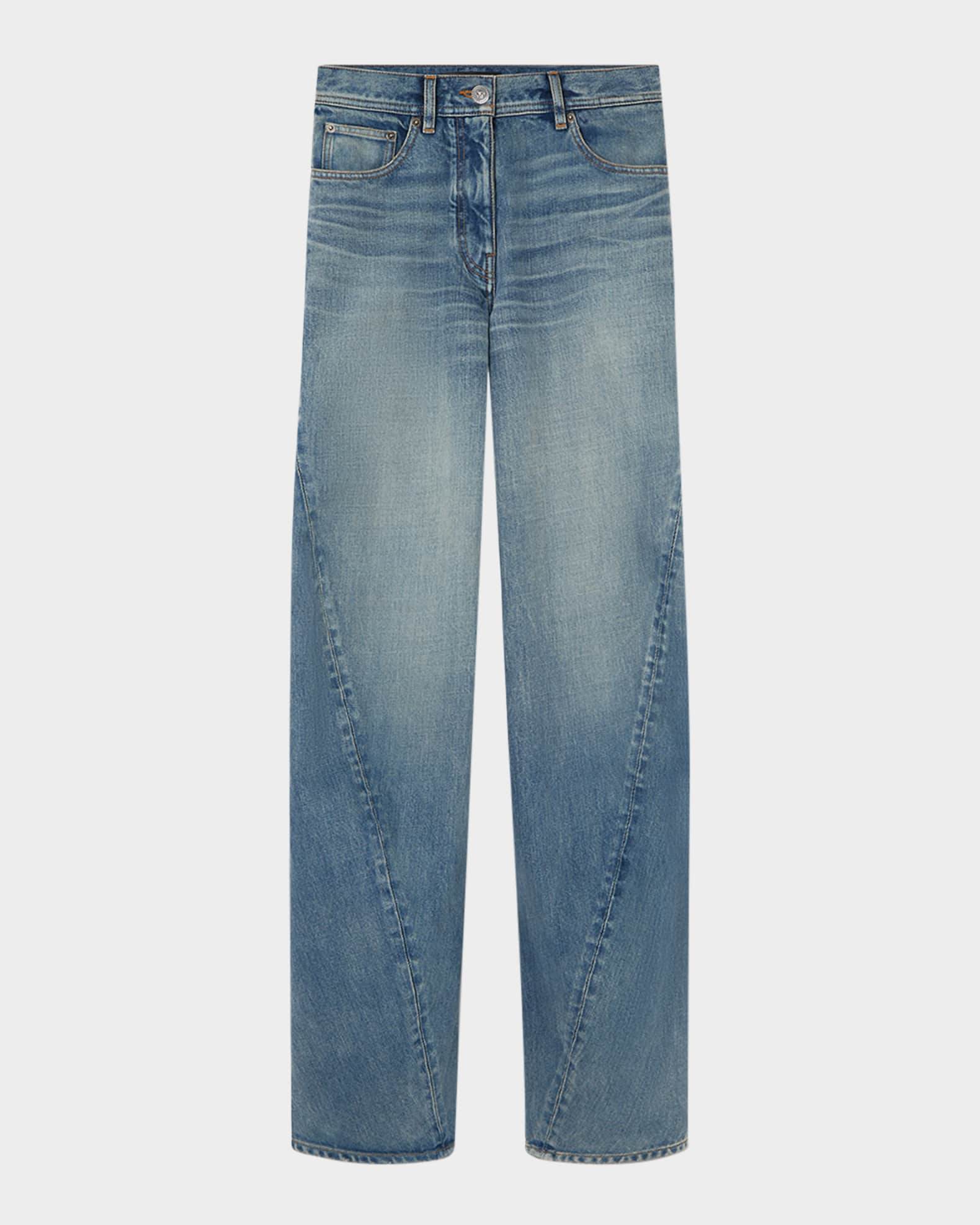 Washed 2000S Straight Leg Jeans 0