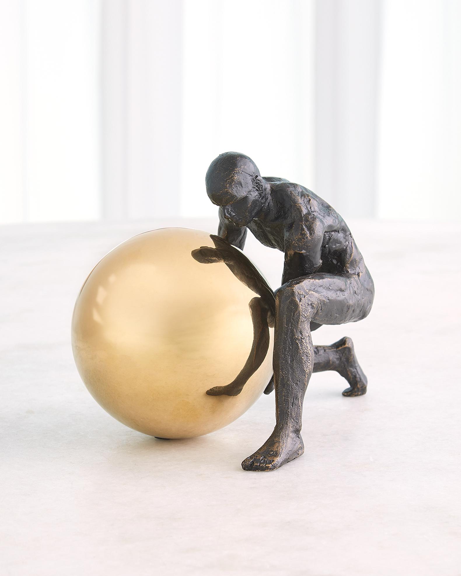 Global Views Boulder Man Sculpture | Neiman Marcus
