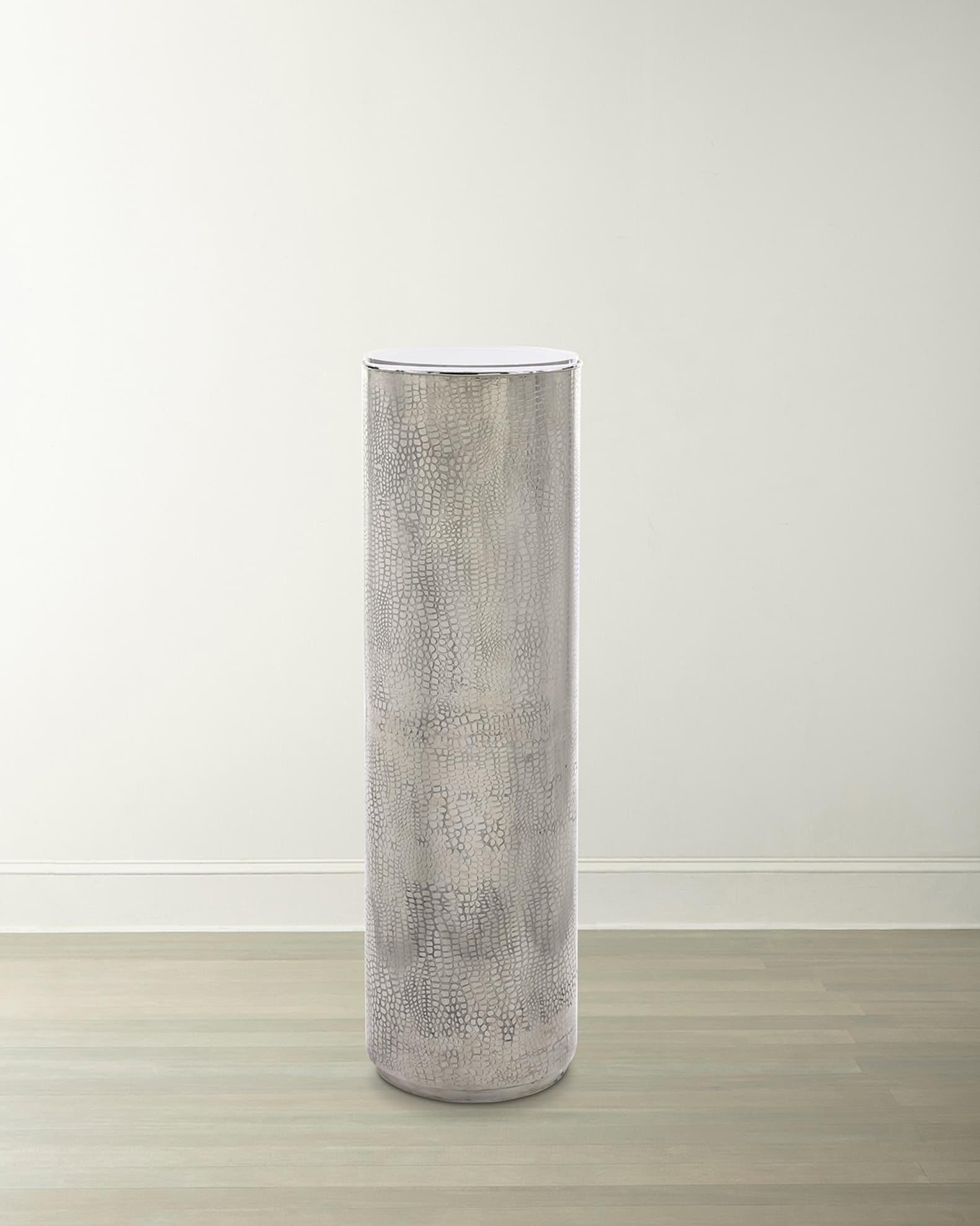 Silver Serpent Lighted Pedestal 0