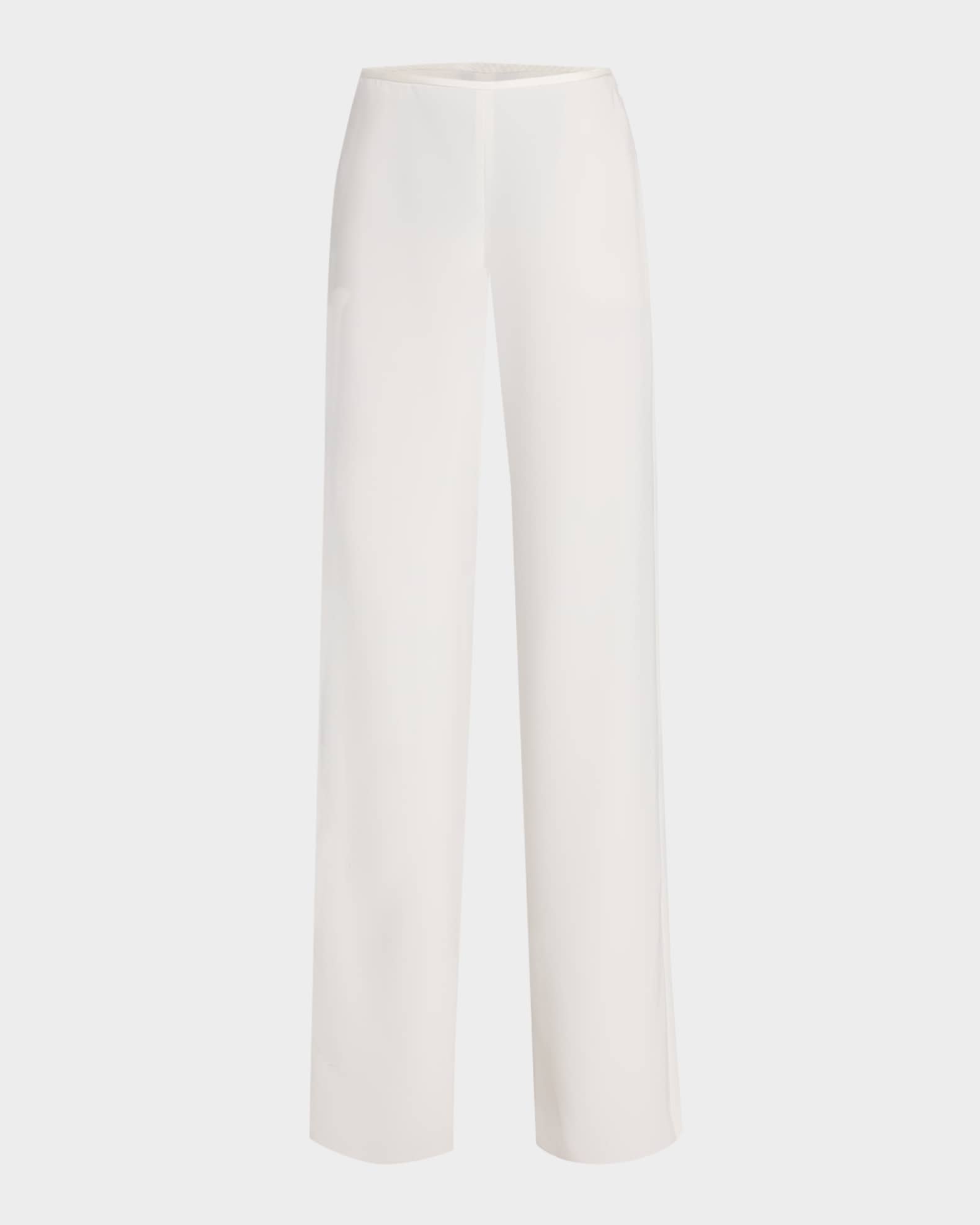 High-Rise Straight-Leg Trousers 0