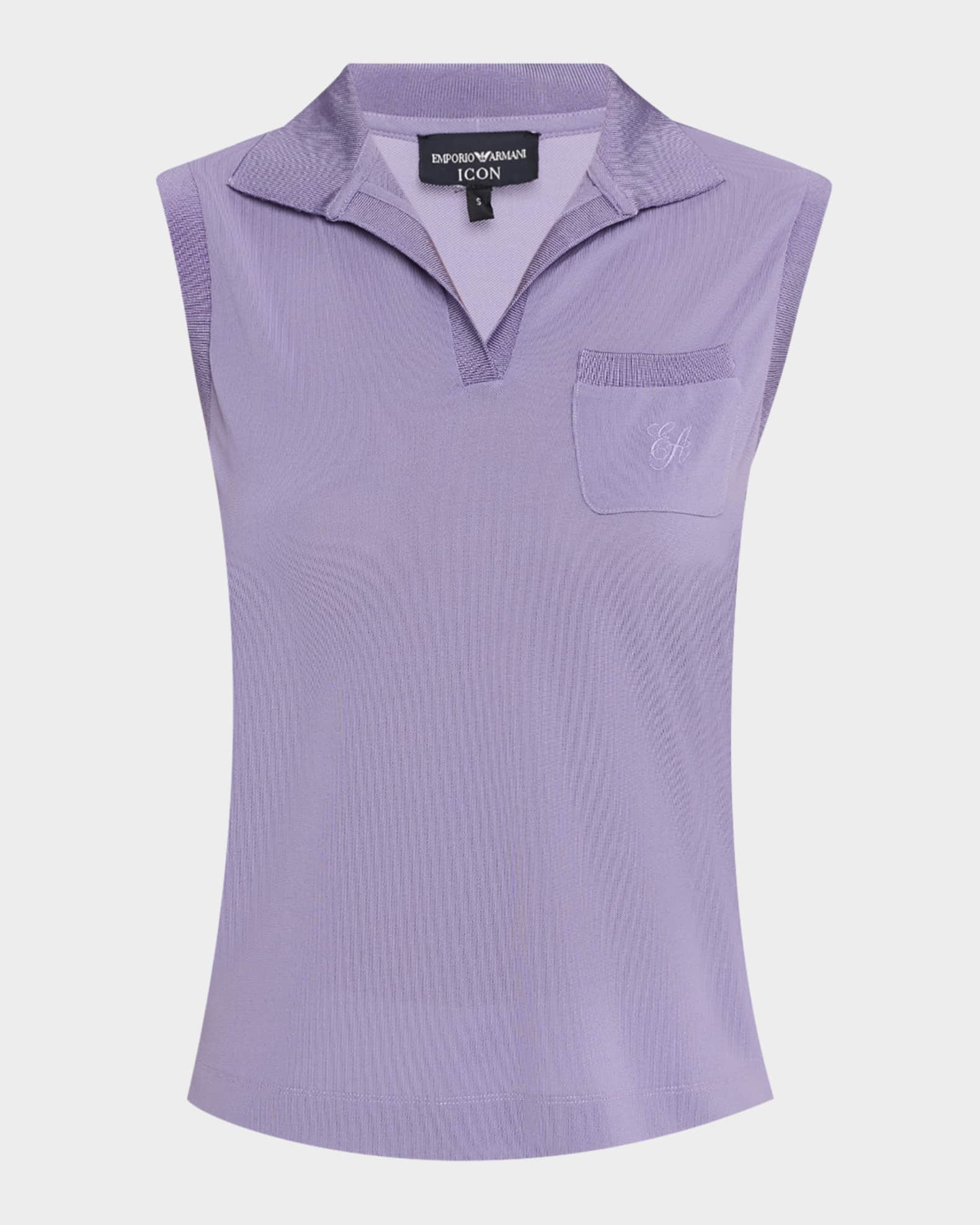 Sleeveless Pique Polo 0