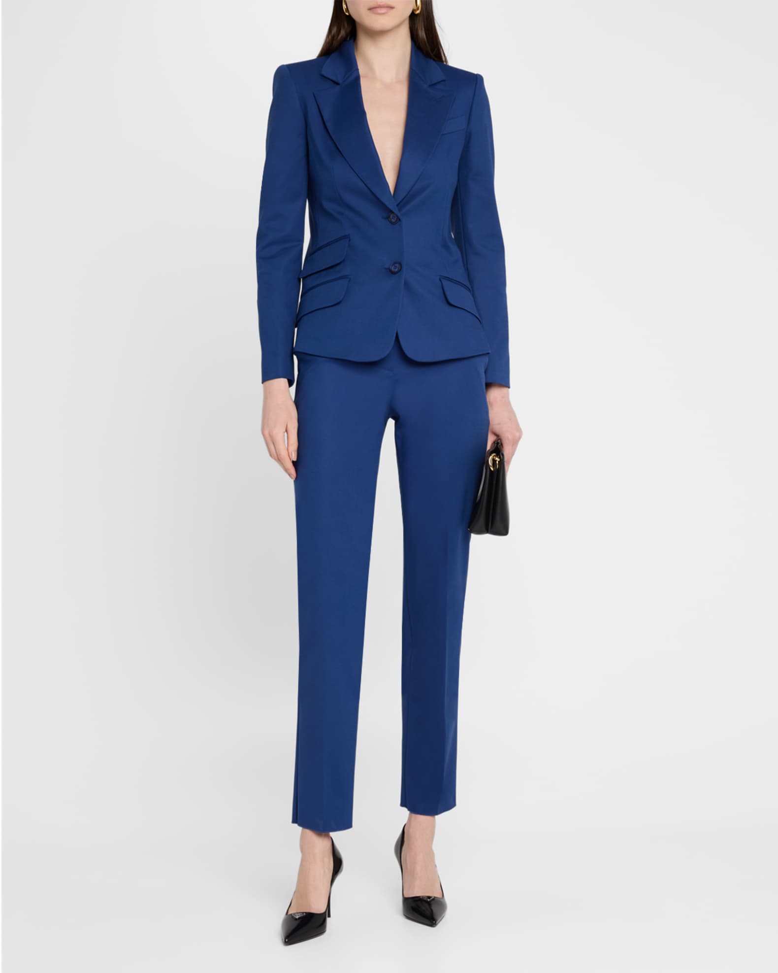 Cotton Couture Single-Breasted Blazer 1