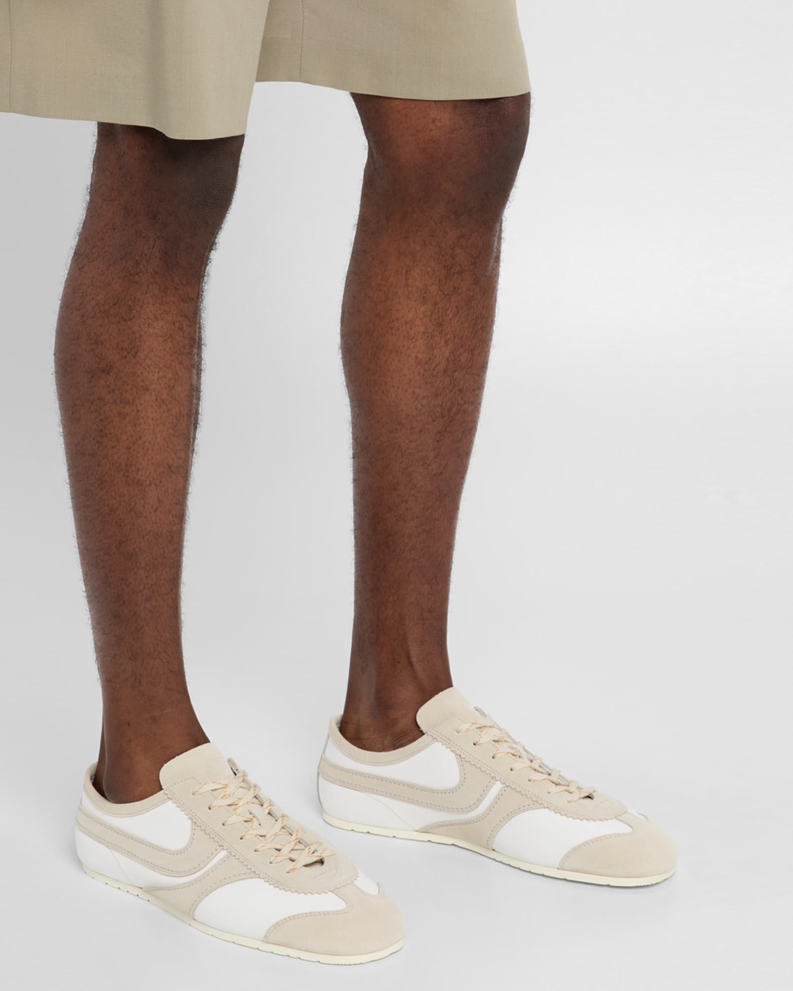 Men's Leather and Suede Low-Top Sneakers 1