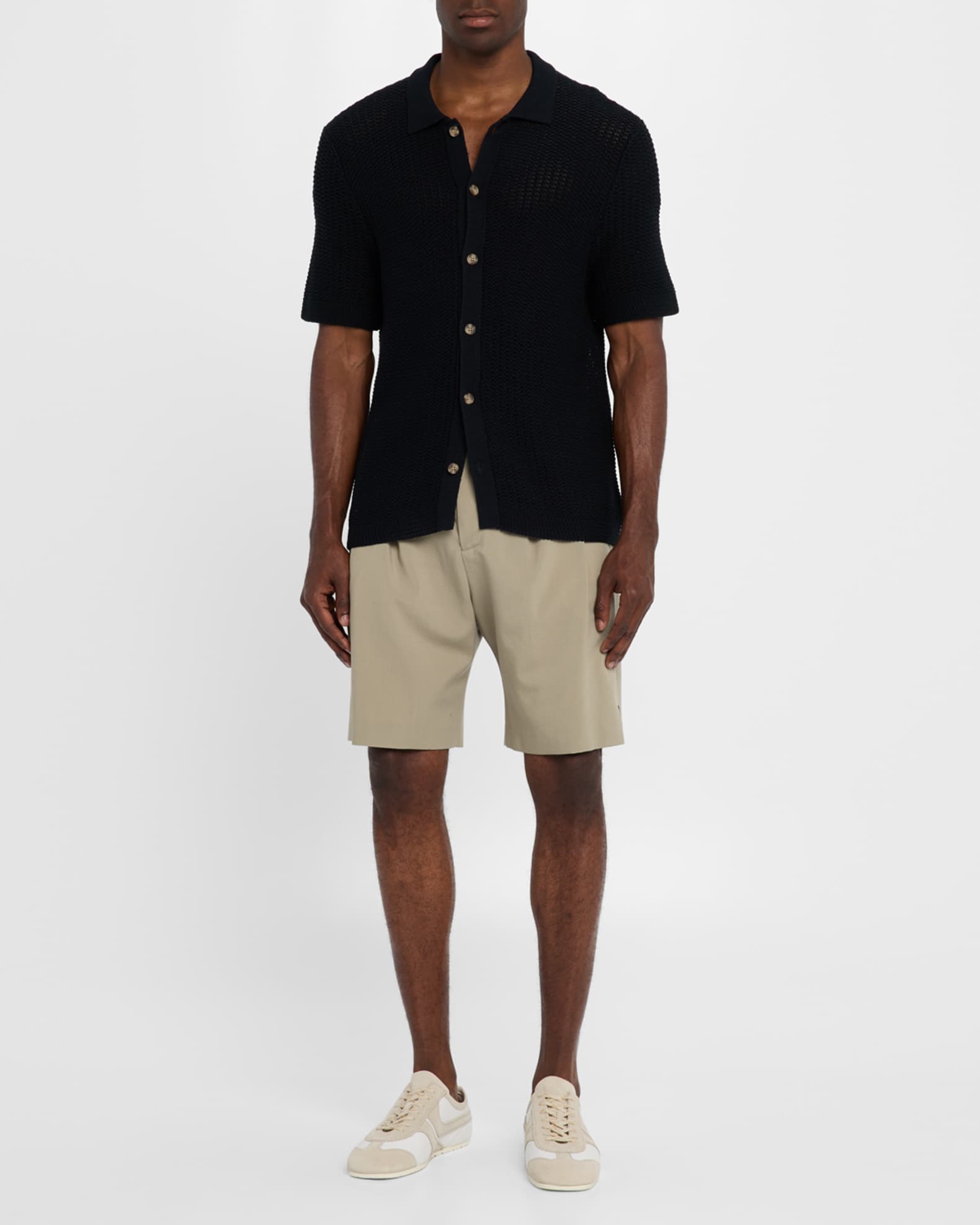 DRIES VAN NOTEN ワイトレックハンツ 2420109159067 700 Dries Van Noten Men's Leather and Suede Low-Top Sneakers