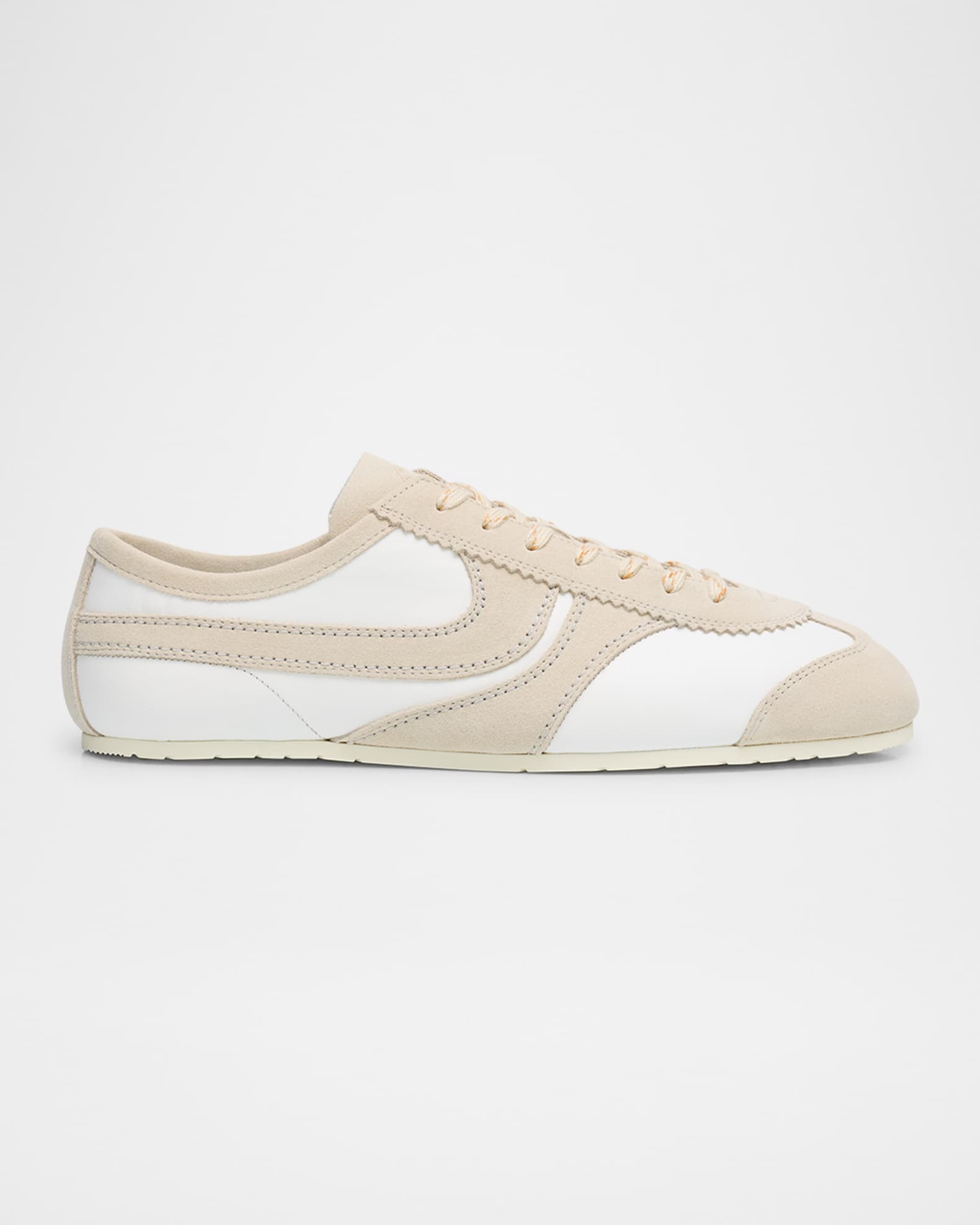 Men's Leather and Suede Low-Top Sneakers 0