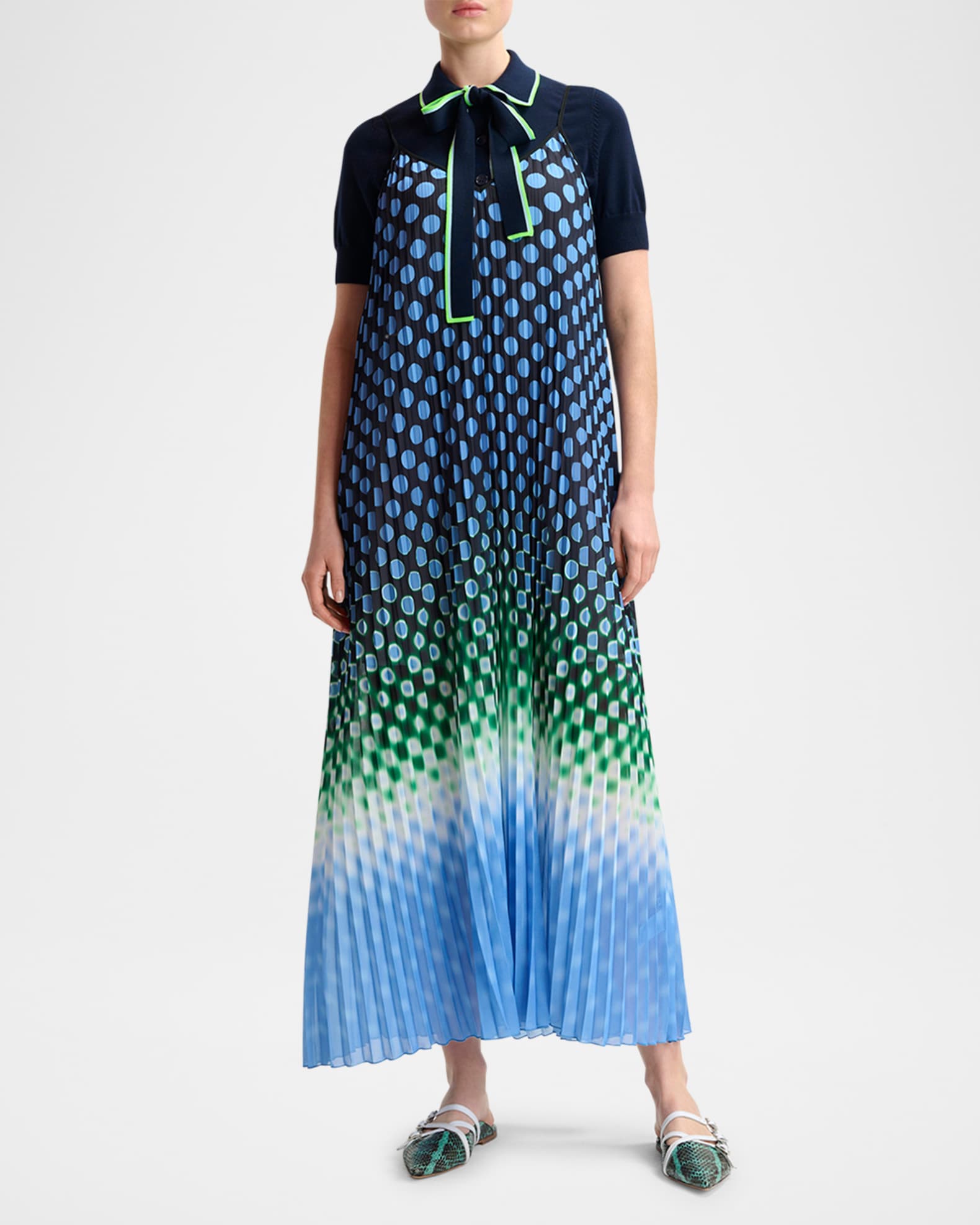 Hyacinth Pleated Maxi Dress 1