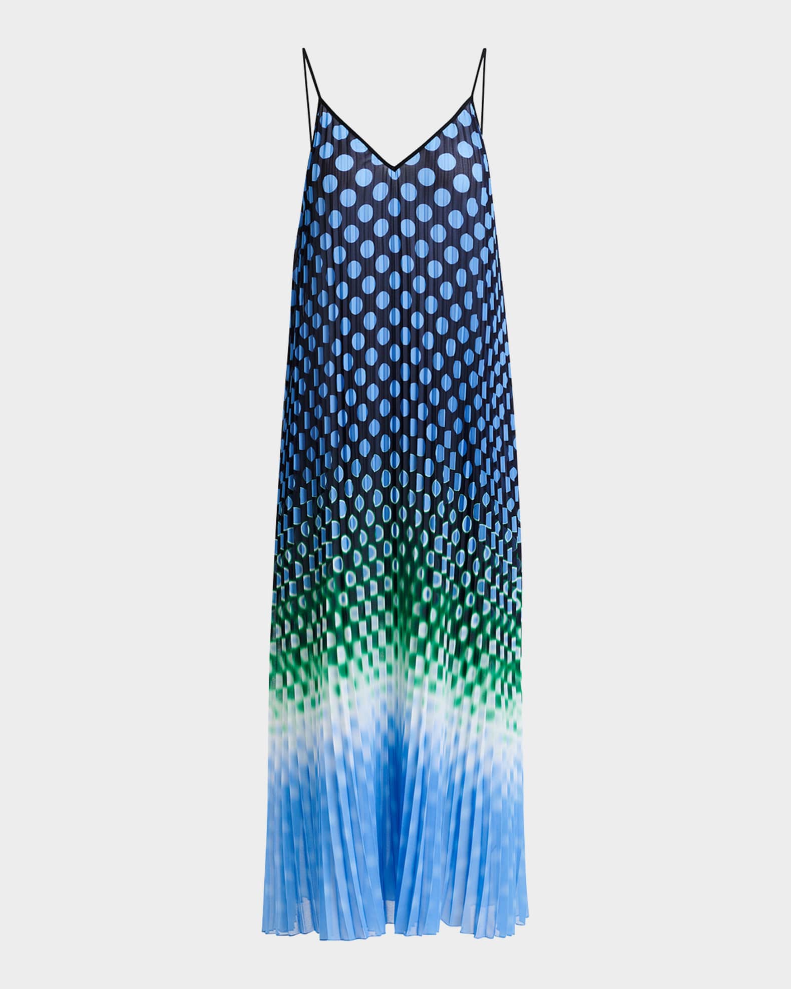 Hyacinth Pleated Maxi Dress 0