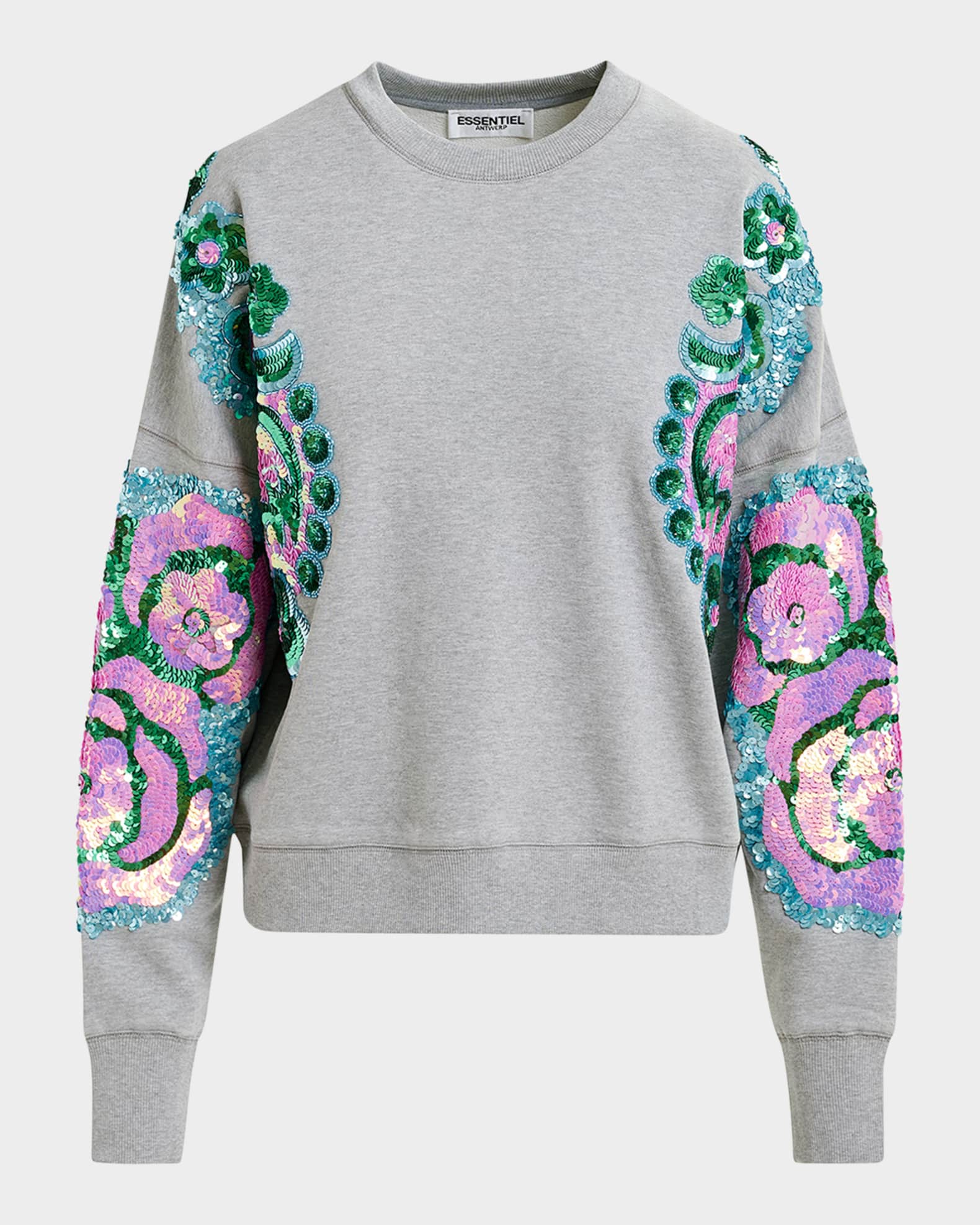 Hecrazy Embroidered Sweatshirt  0