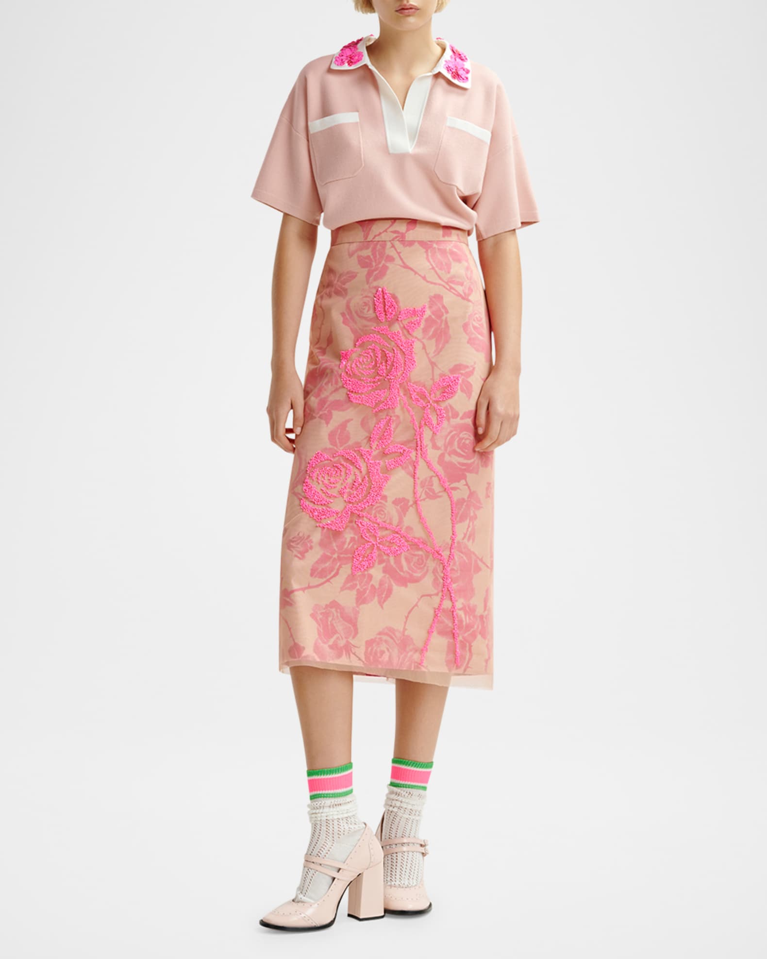 Hoiseau Embroidered Polo  1