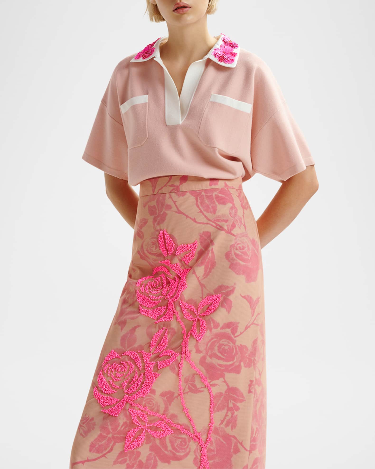 Hoiseau Embroidered Polo