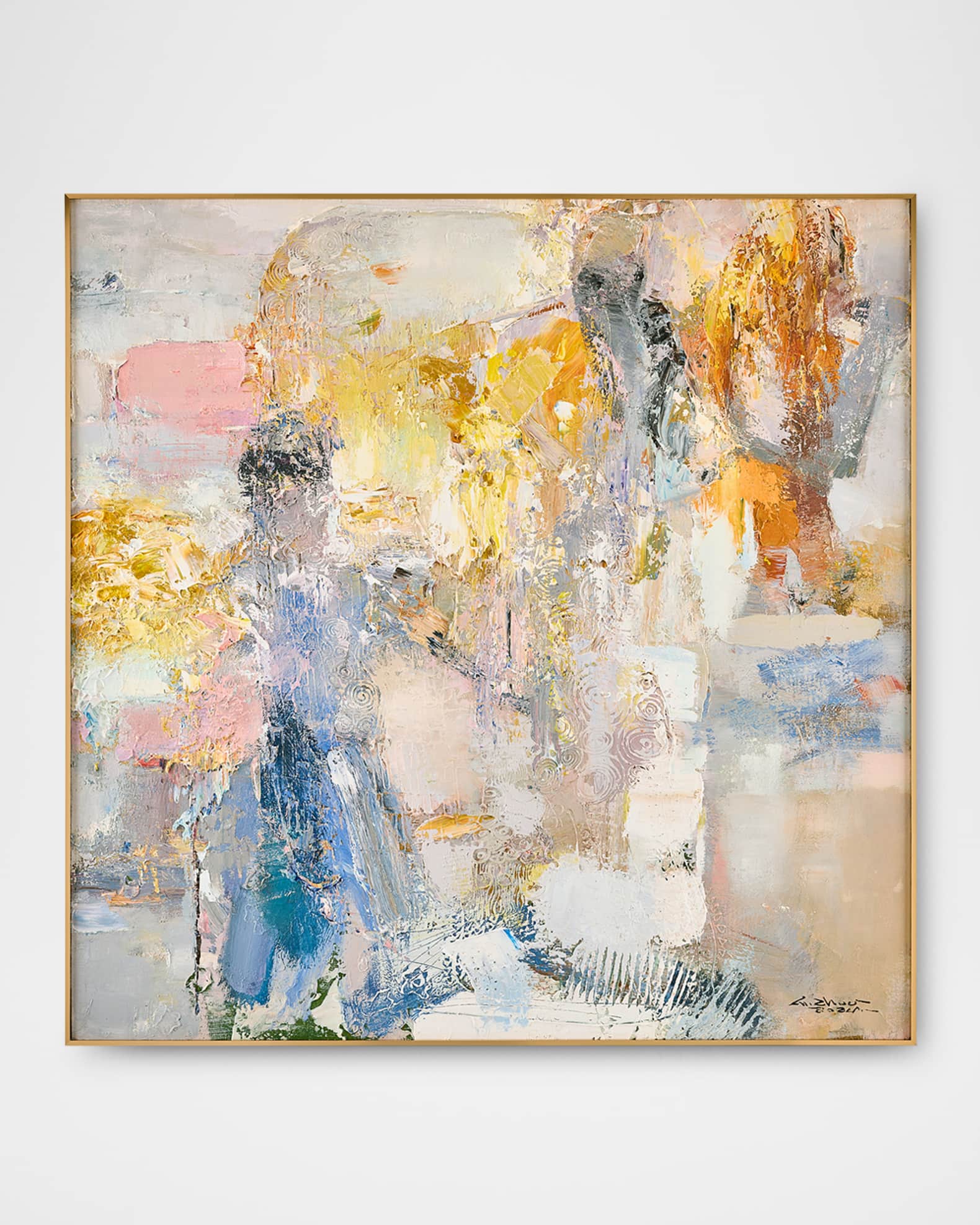 "Warm Reflections" Original Painting by LM Zhou 0