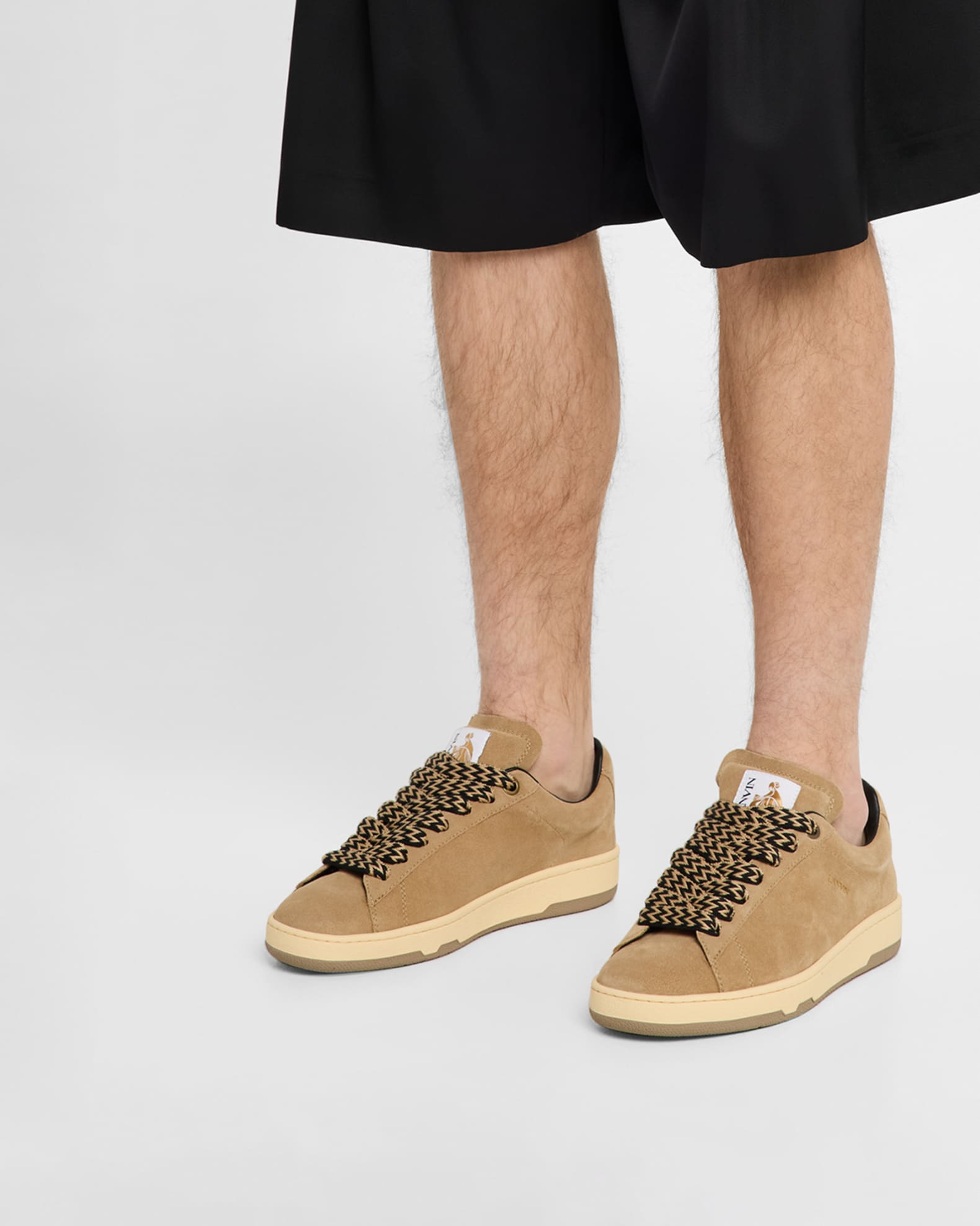 Men's Curb Lite Leather Low-Top Sneakers 1
