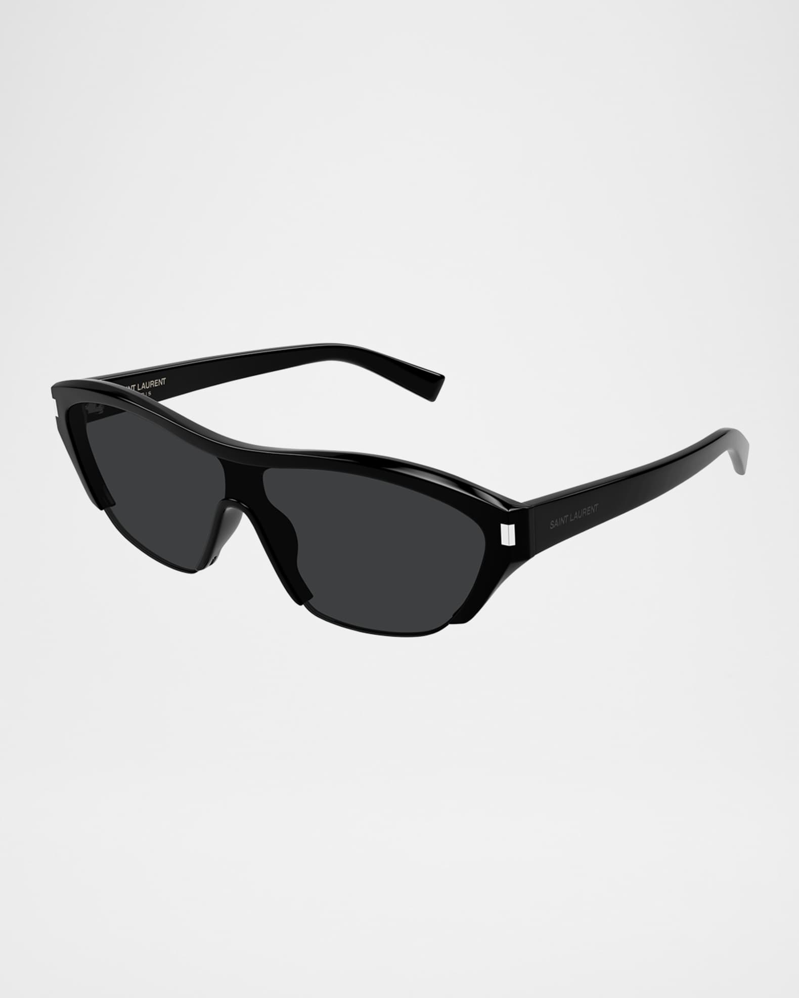 Saint Laurent Recycled Acetate Shield Sunglasses | Neiman Marcus
