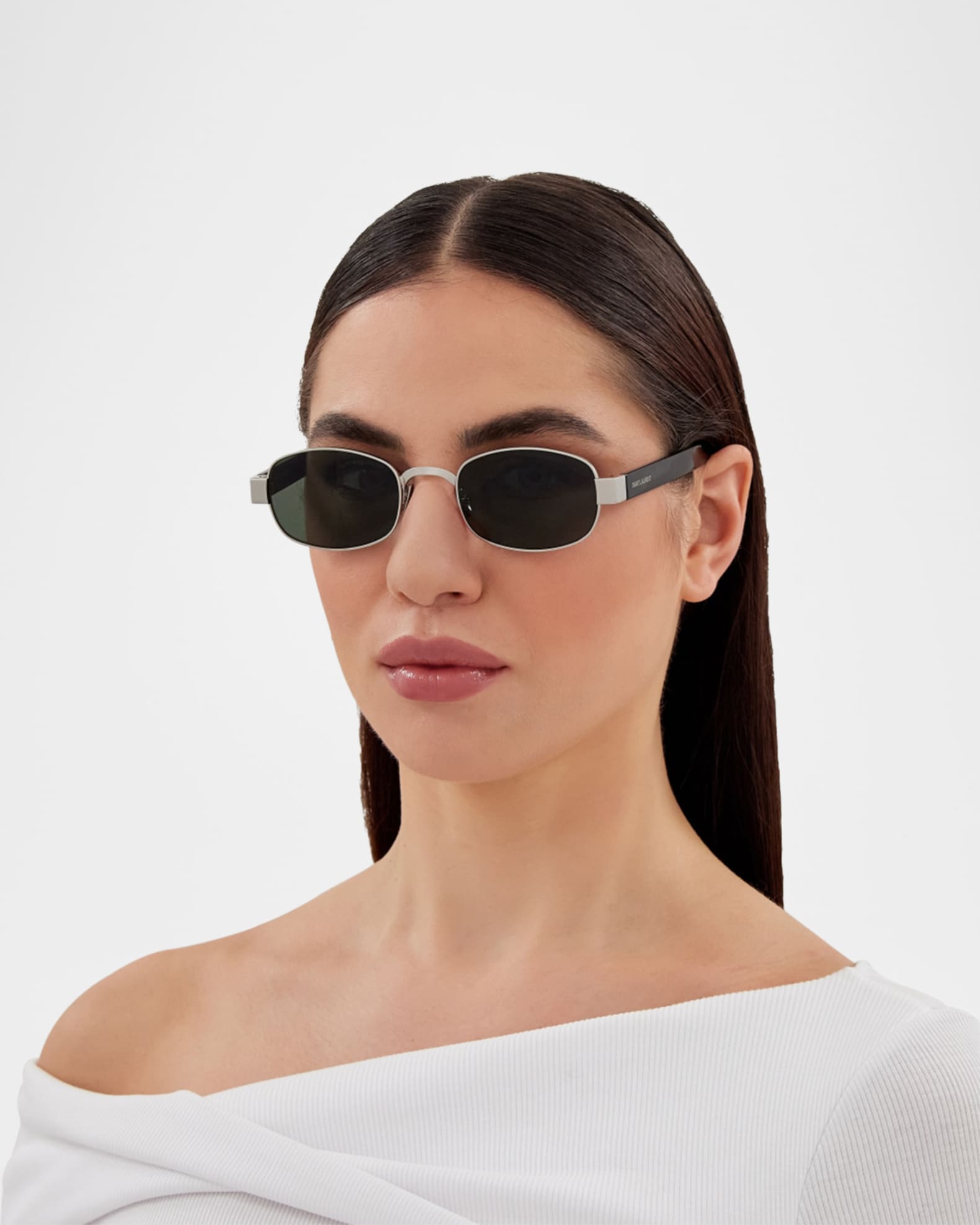 【★大感謝セール】 Saint Marcus Neiman | Sunglasses Metal Round Unisex Laurent 香水(女性用)