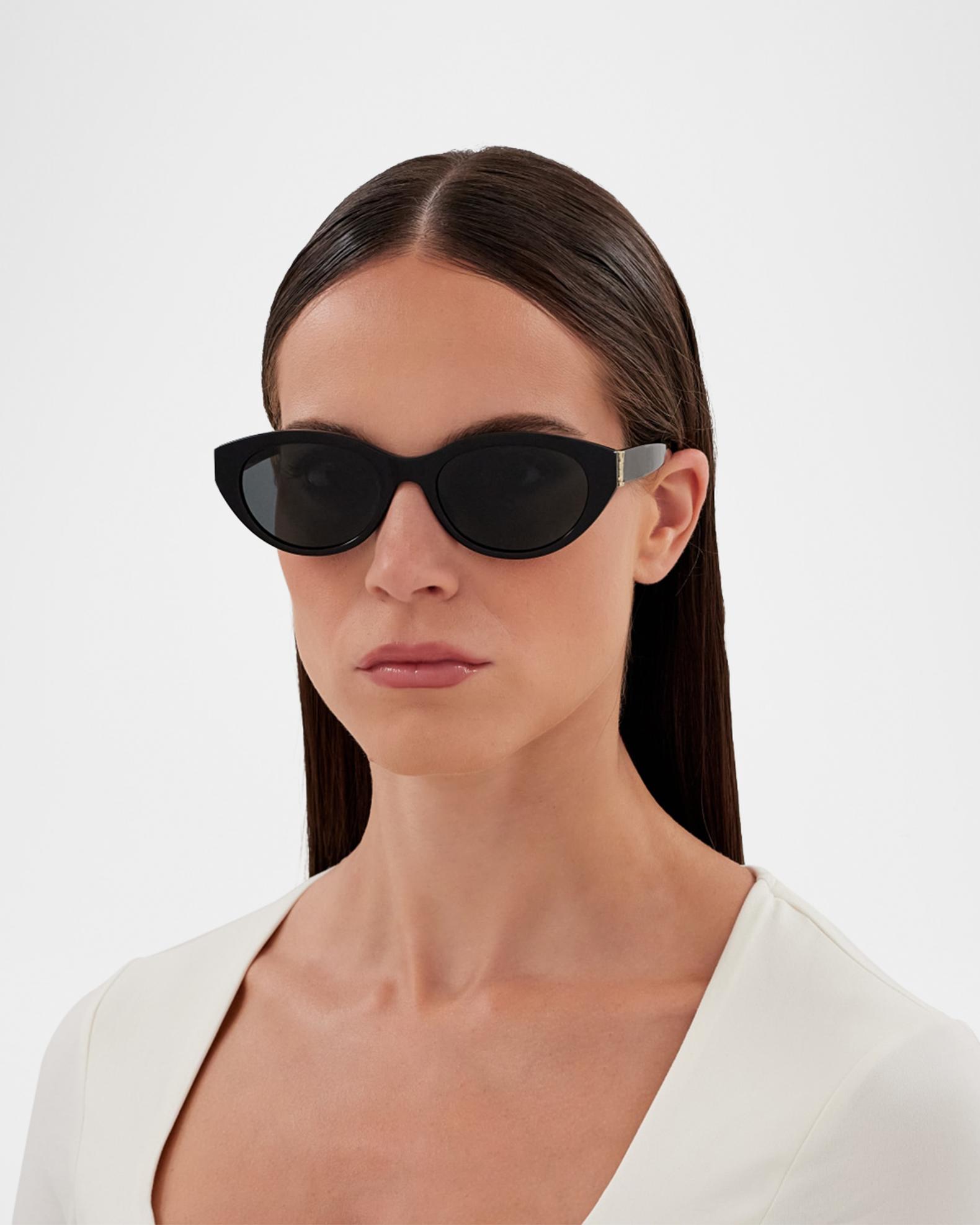 Saint Laurent Recycled Acetate Round Sunglasses | Neiman Marcus