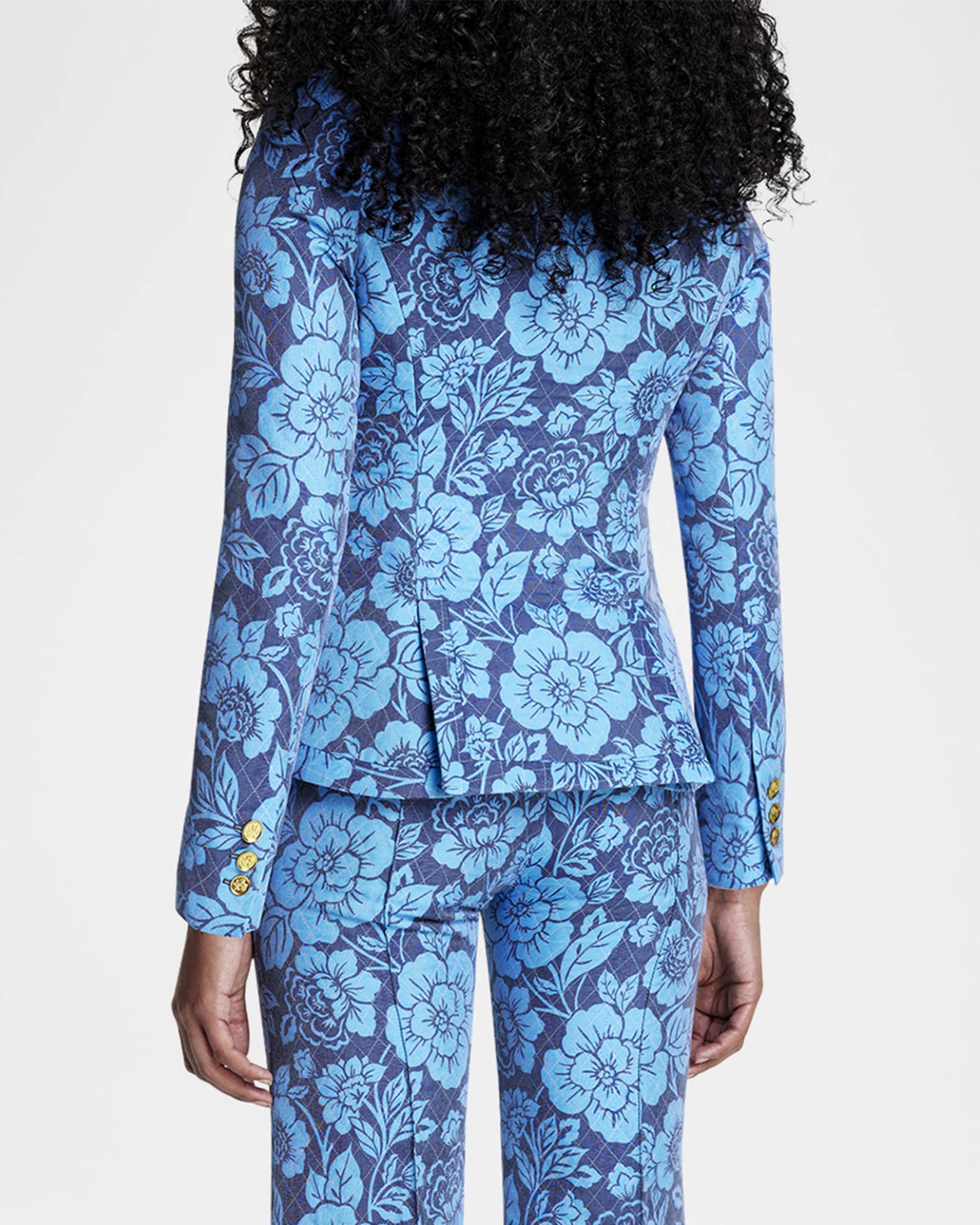 Taped Puff-Sleeve Blazer