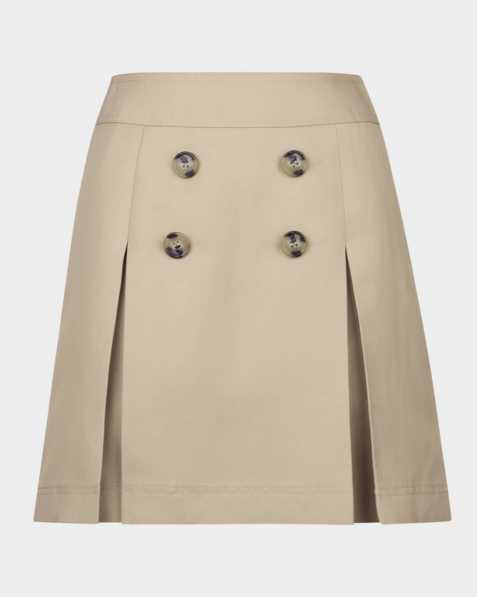 Smythe Box Pleat Mini Skirt | Neiman Marcus