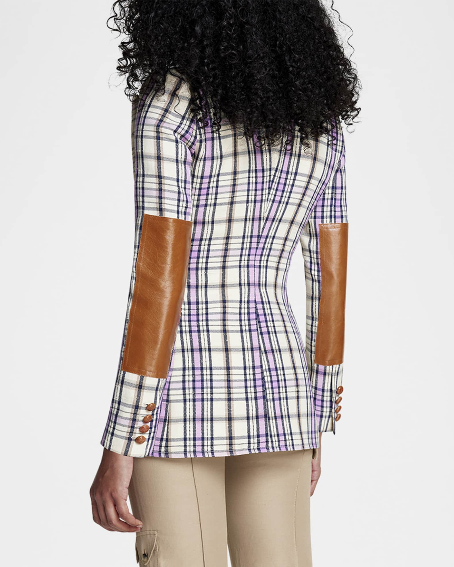 Plaid Patch Pocket Birkin Blazer 1