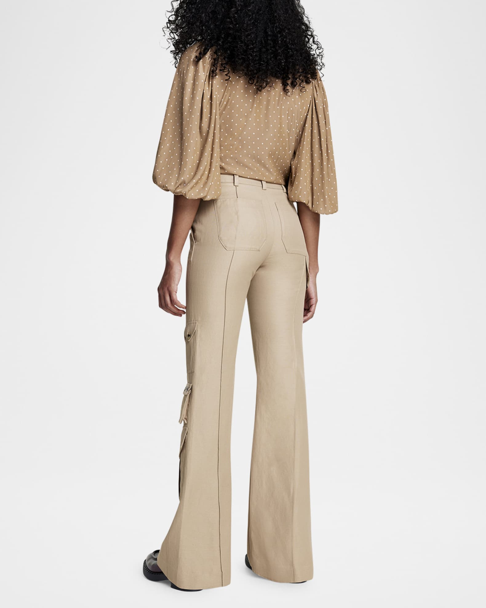 Wide-Leg Cargo Trousers 1