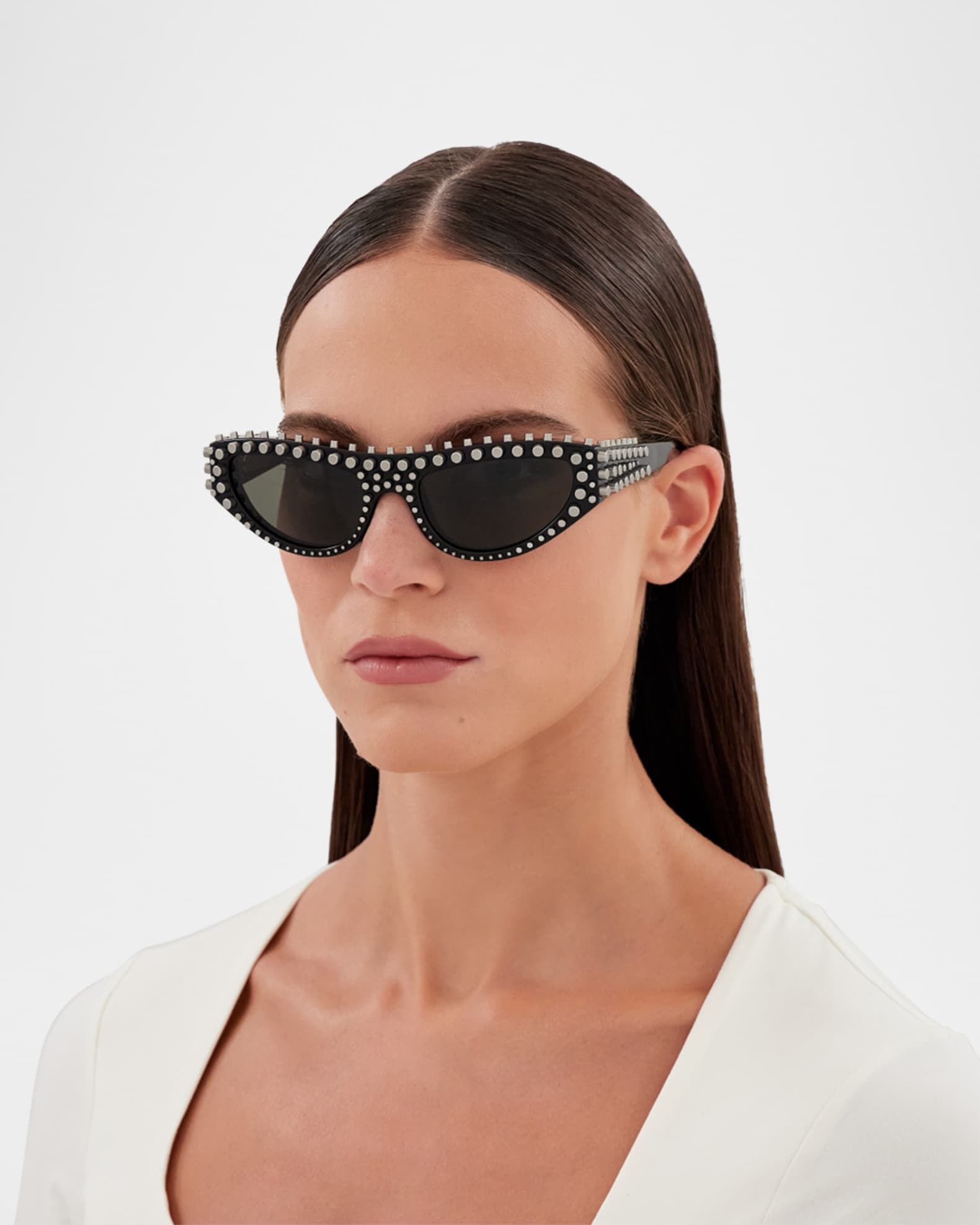 Gucci Cat-Eye Recycled Acetate Sunglasses | Neiman Marcus