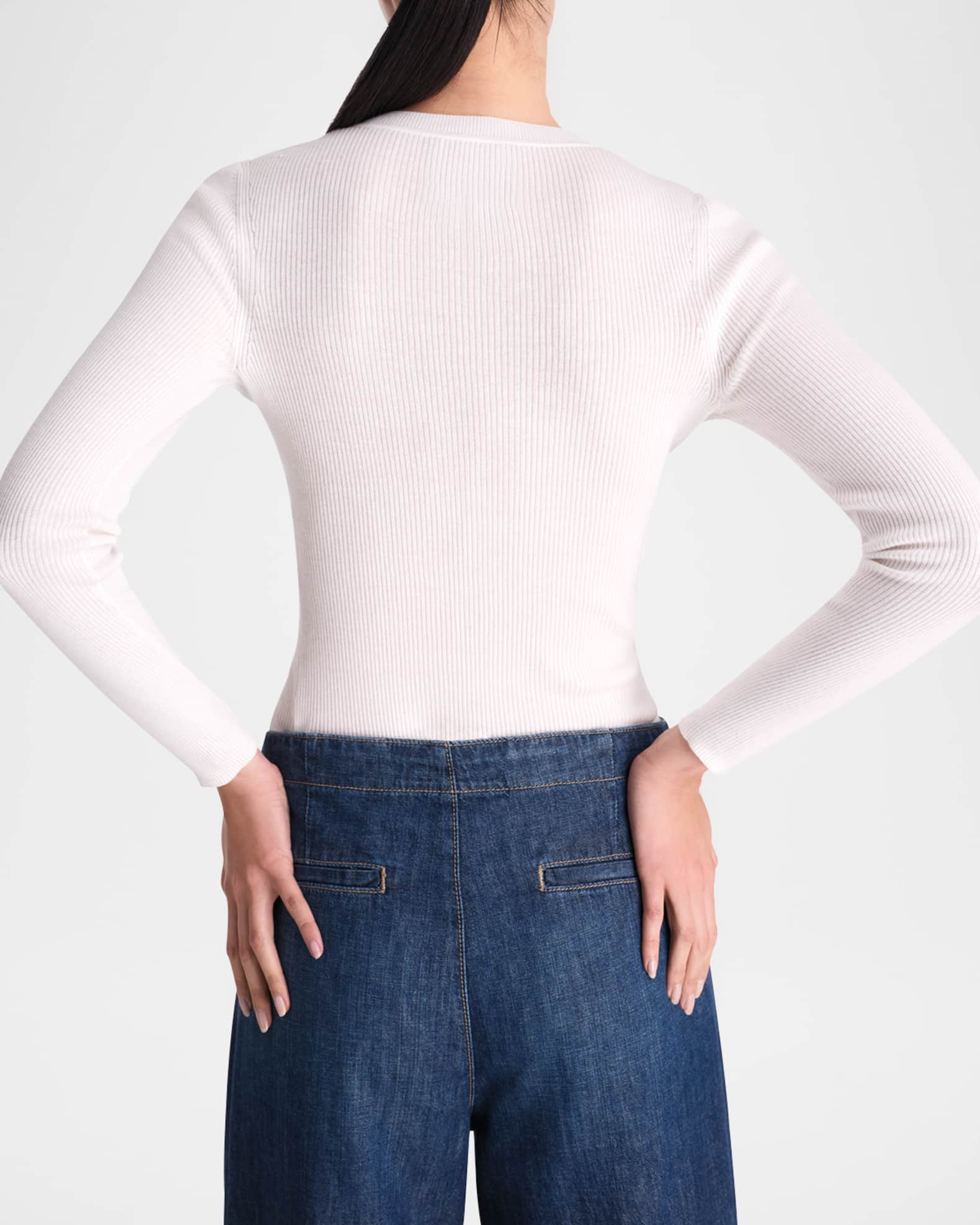 Ribbed Wool Pullover 1