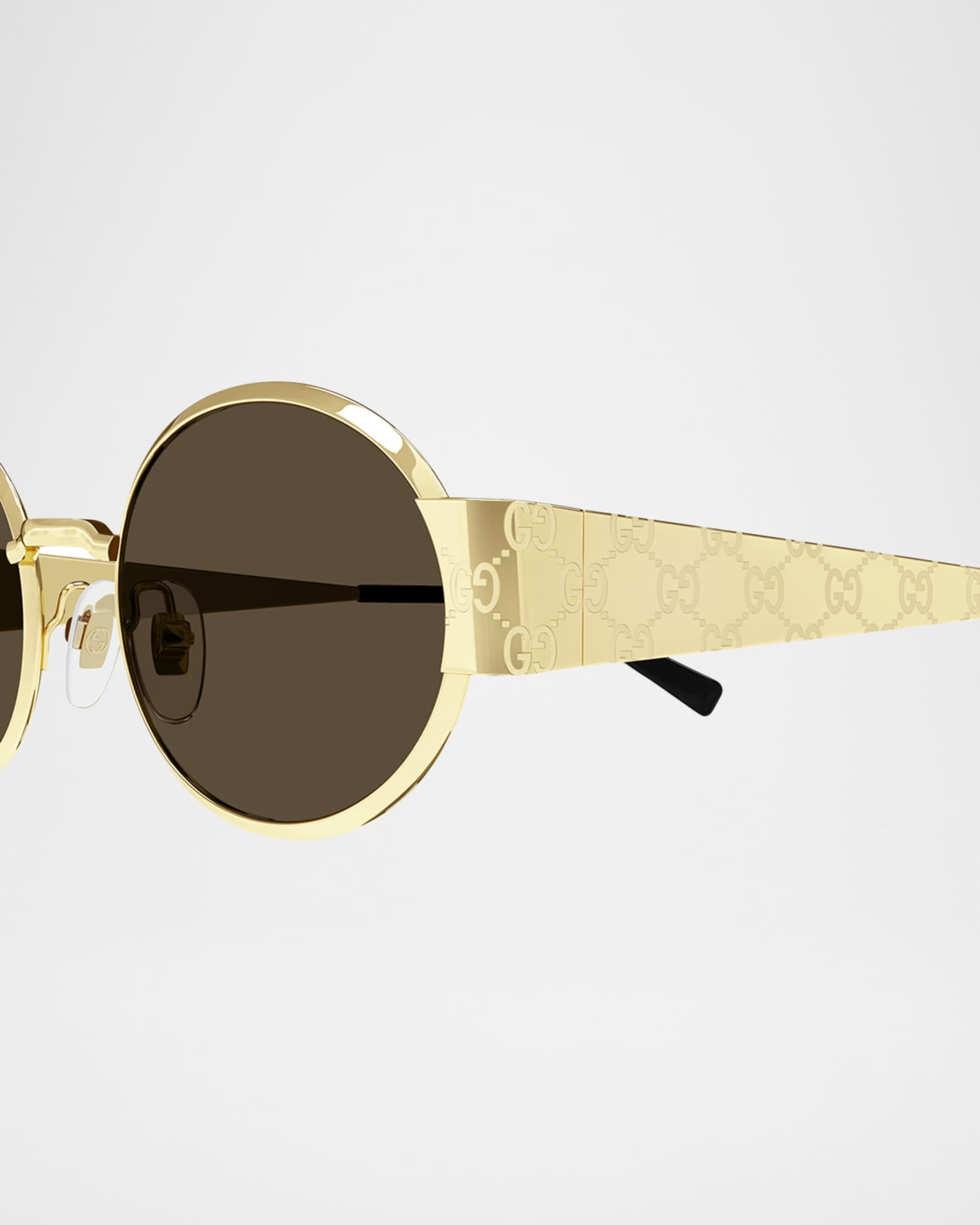 GG Monogram Metal Oval Sunglasses 1