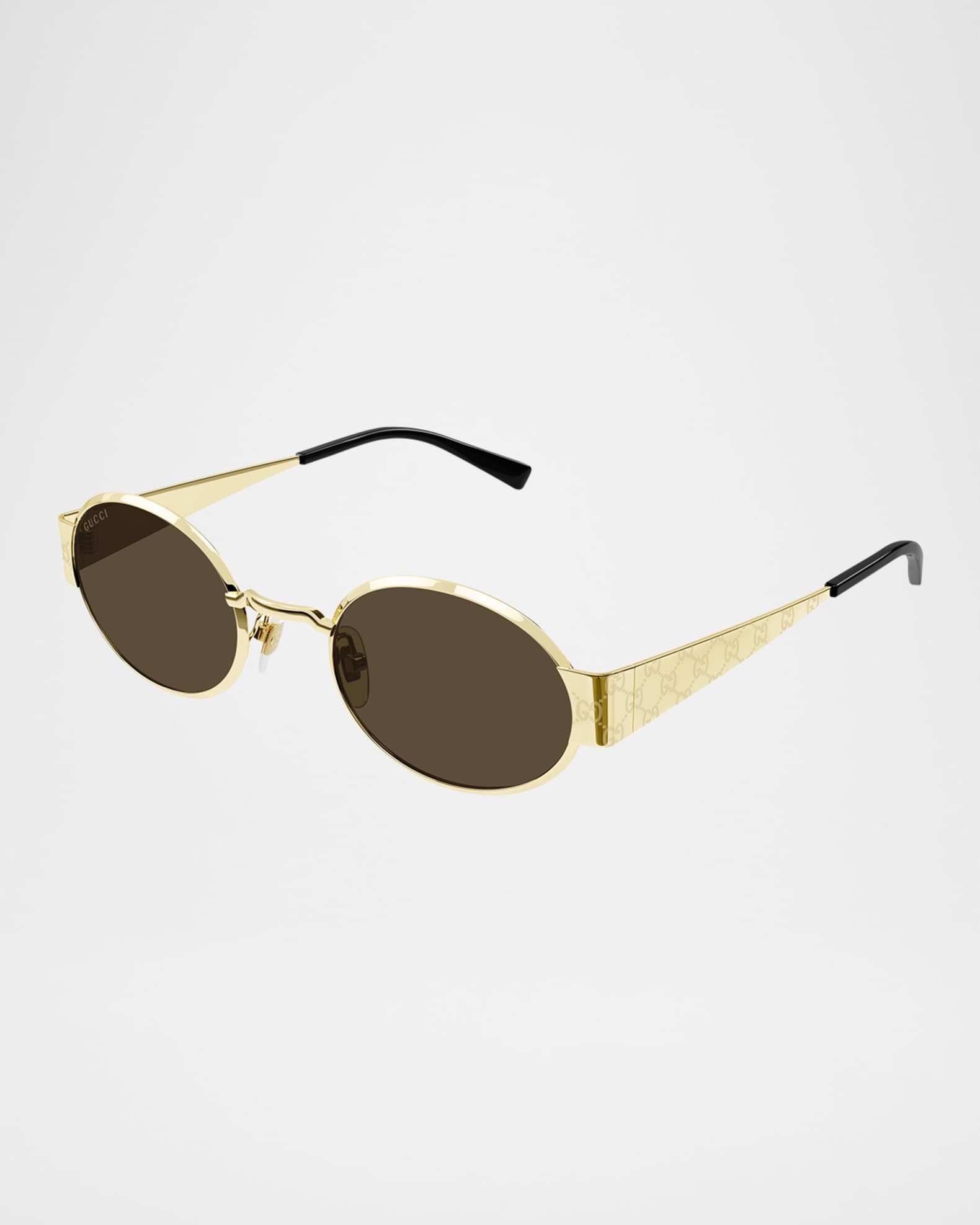 サングラス GUCCI GOLD OVAL SUNGLASSES Oval frame sunglasses in gold-toned | GUCCI® US