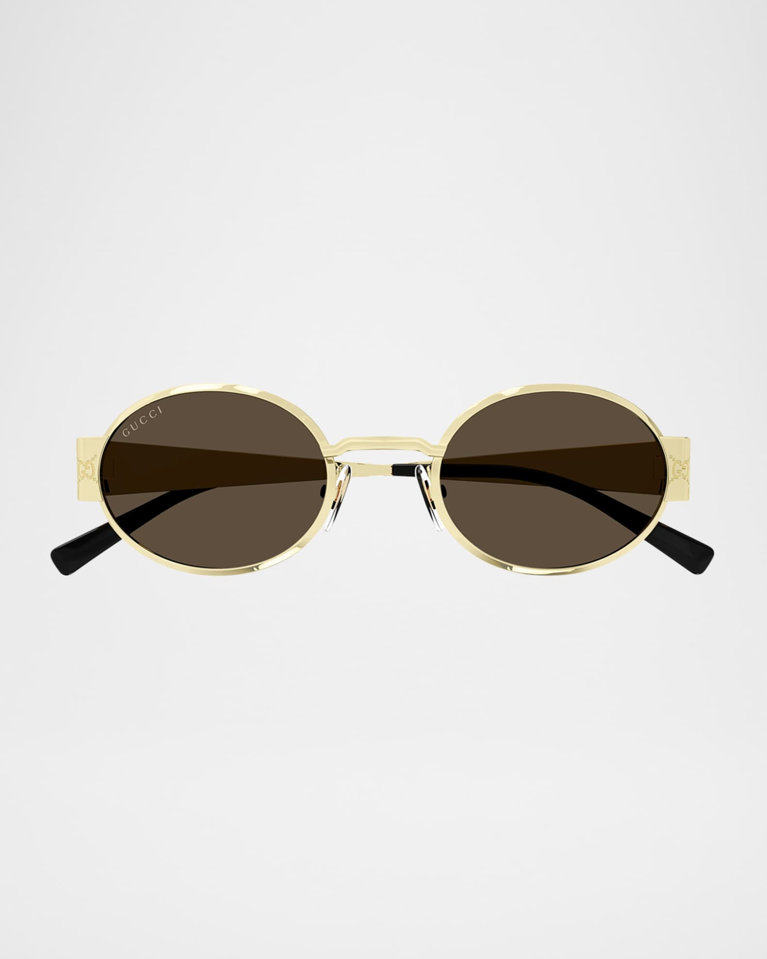 GG Monogram Metal Oval Sunglasses 0