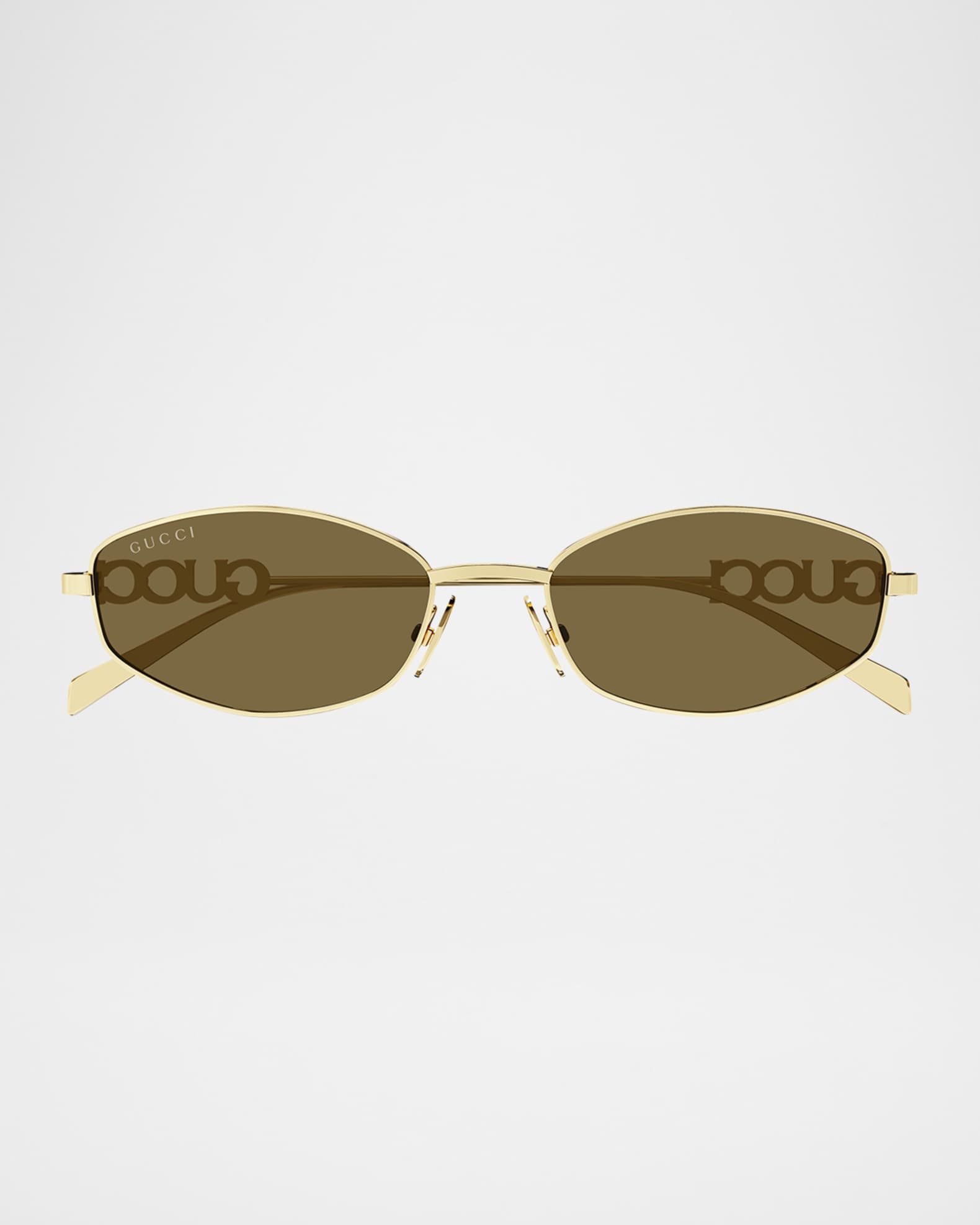 Logo Oval Metal Sunglasses 0