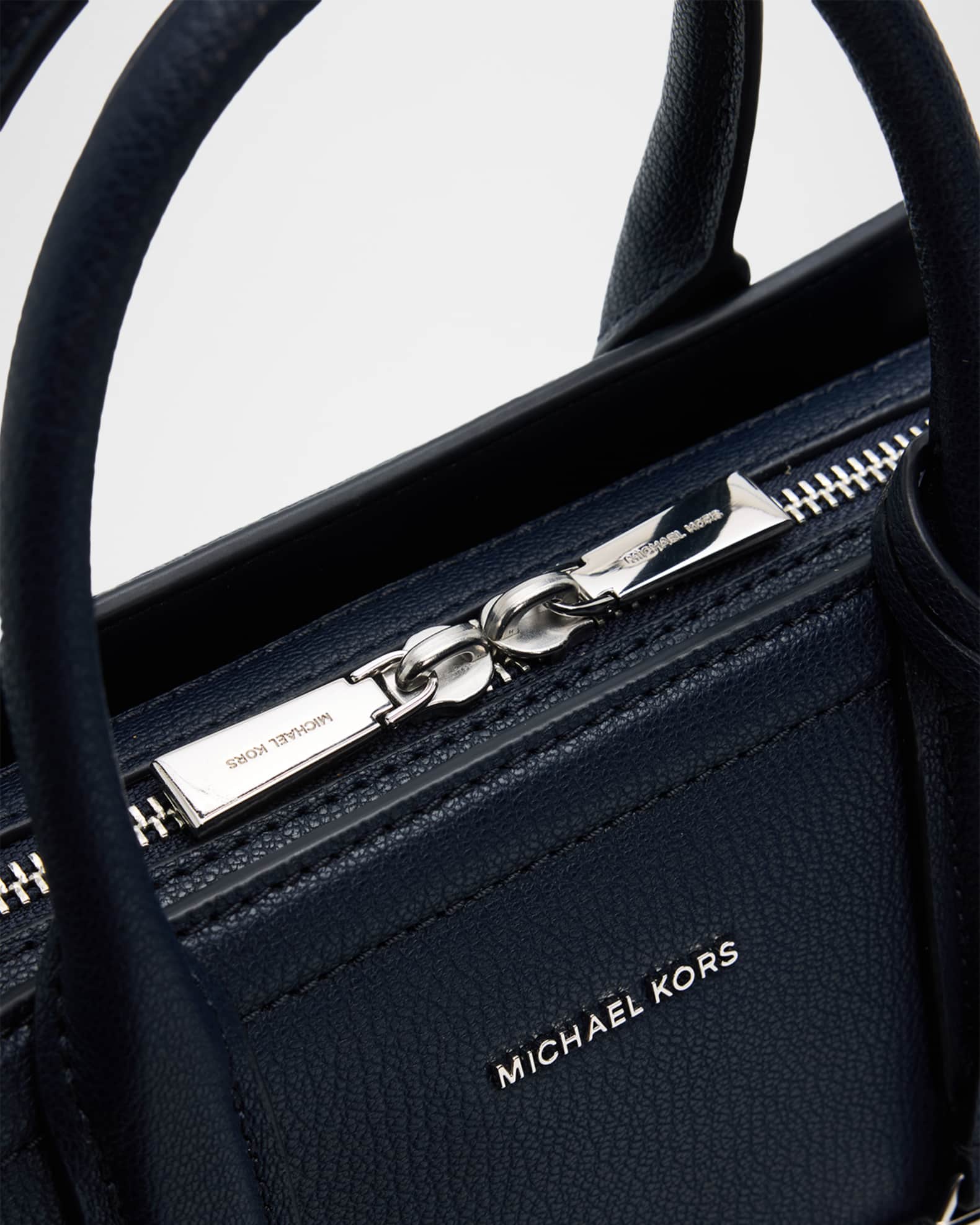 Laila Medium Leather Satchel Bag | Neiman Marcus