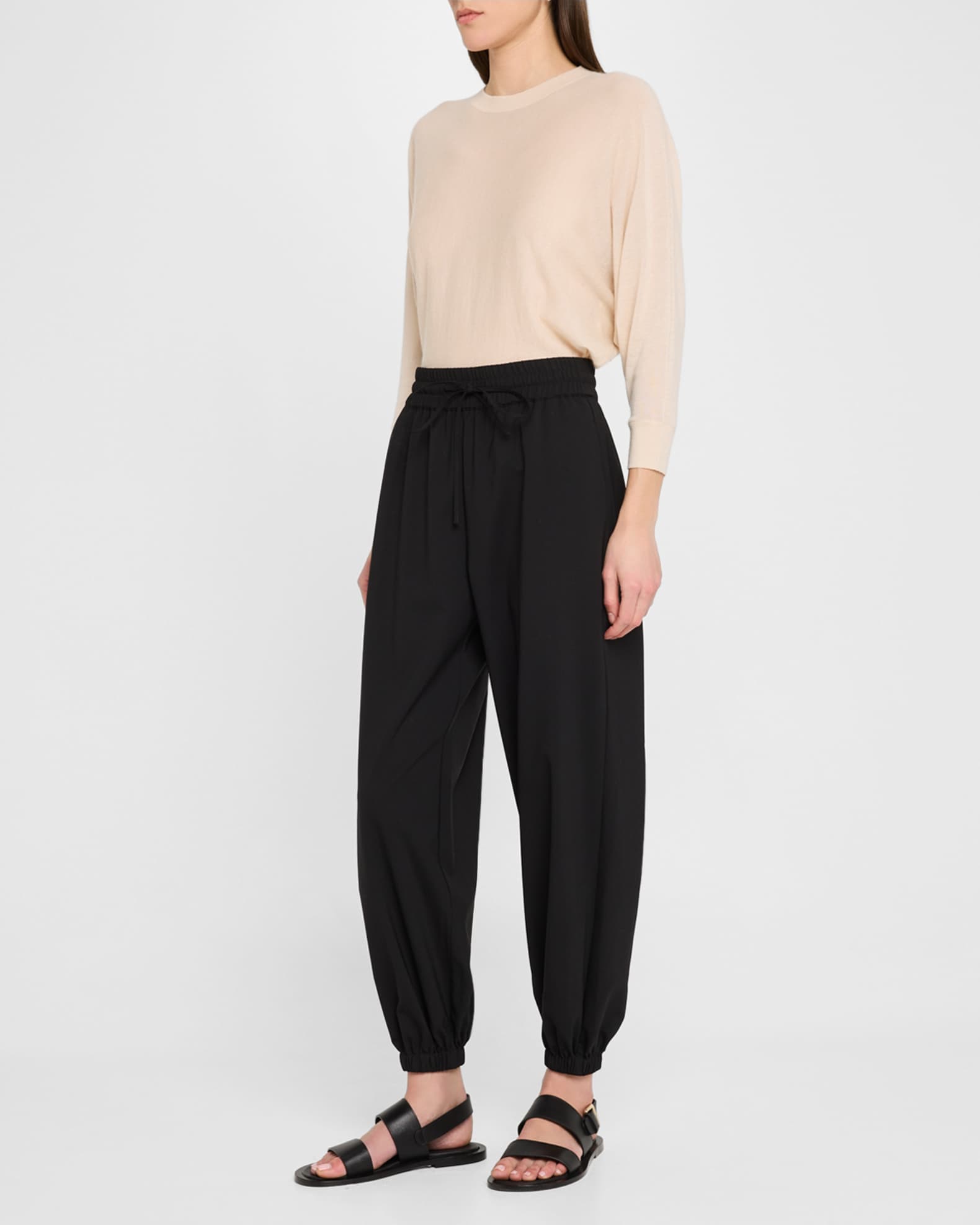Drawstring Ankle Jogger Pants 1