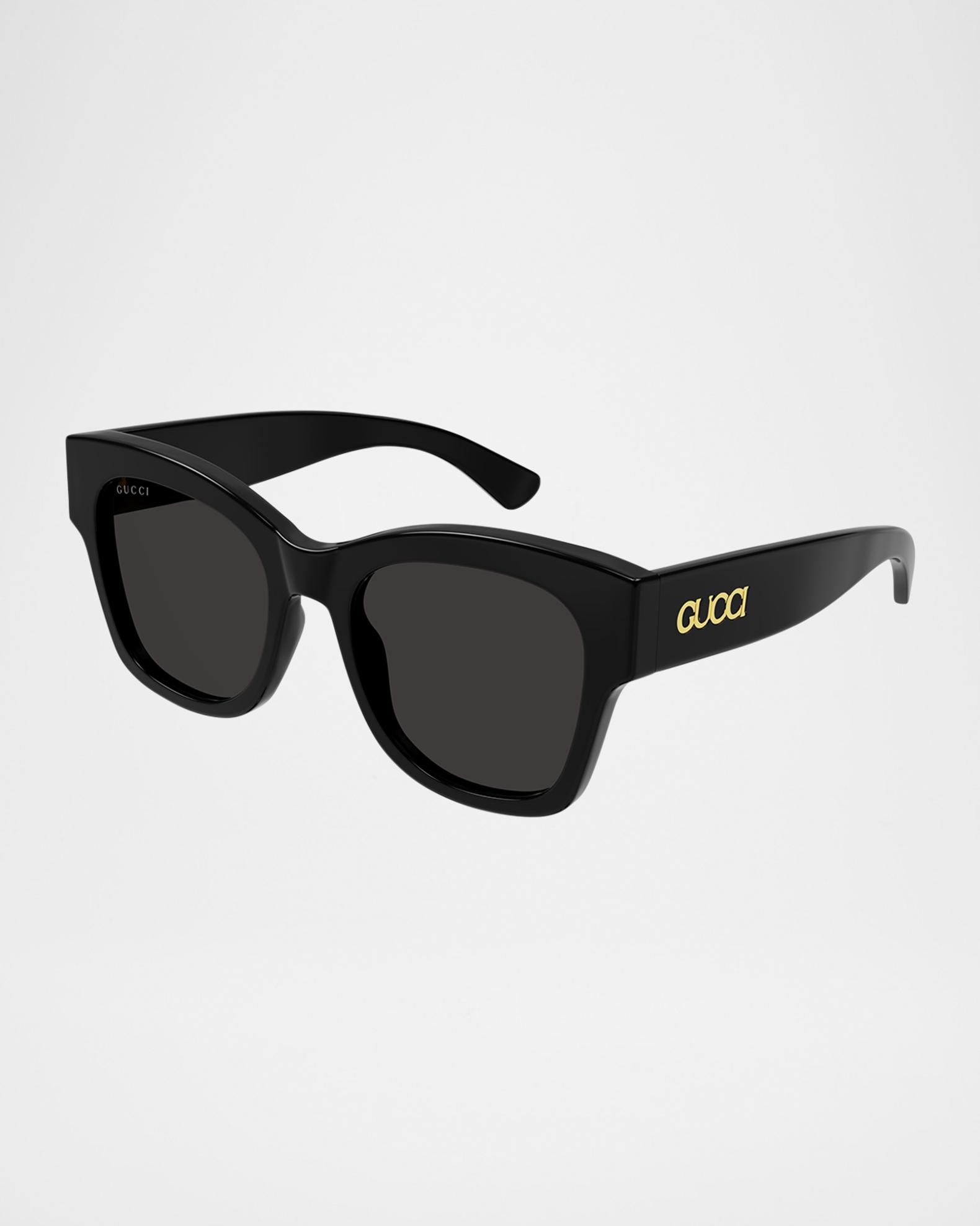 Gucci Logo Butterfly Acetate Sunglasses | Neiman Marcus