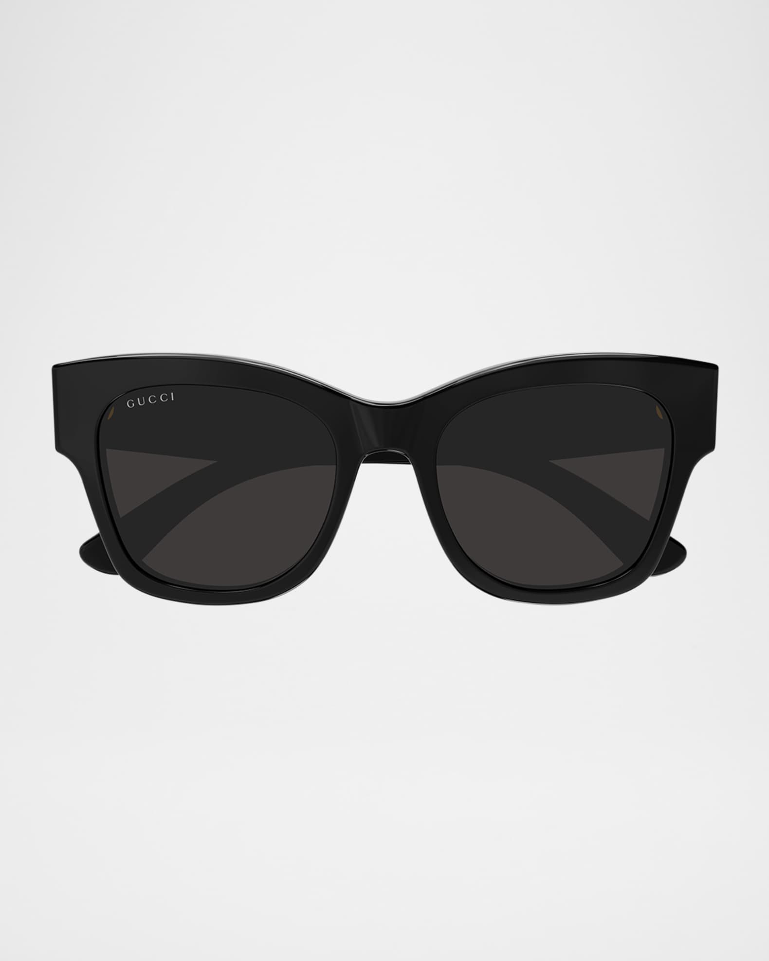 Gucci Logo Butterfly Acetate Sunglasses | Neiman Marcus