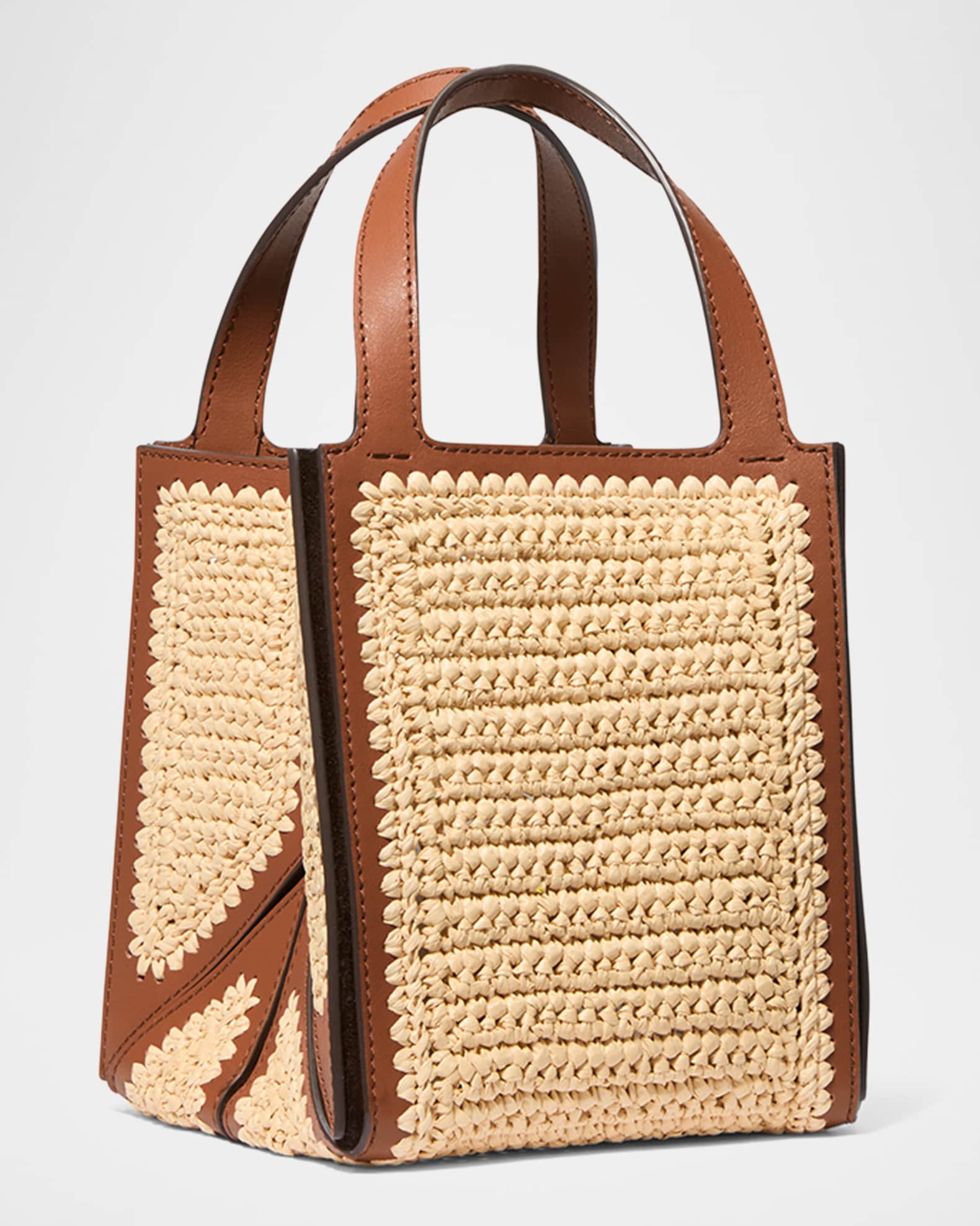 国内発送◆MICHAEL KORS◆JORDI ハンドクロシェトートスモール JORDI(ジョルディー) ハンドクロシェ & レザー トート スモール
